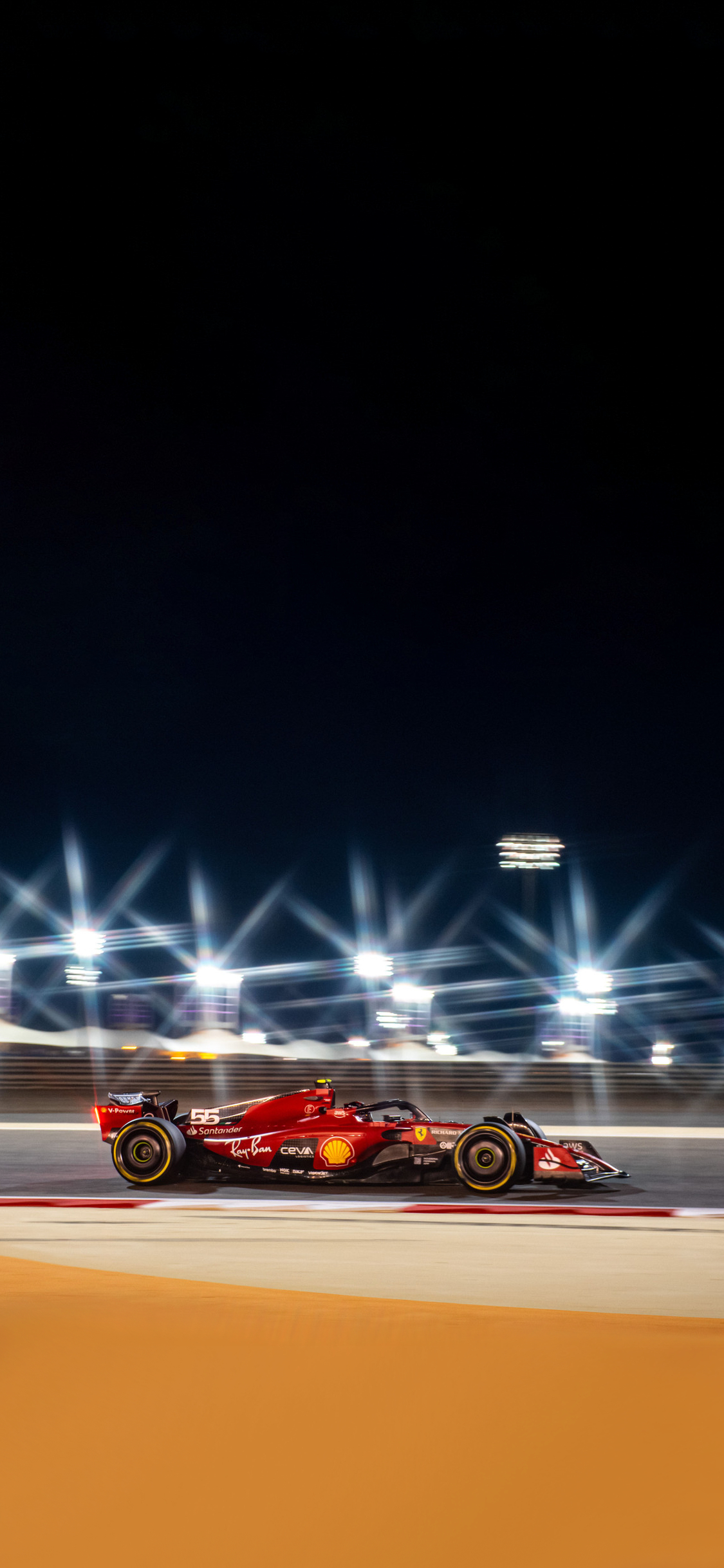 1130x2440 Carlos Sainz. Bahrain Testing. Phone, Phone