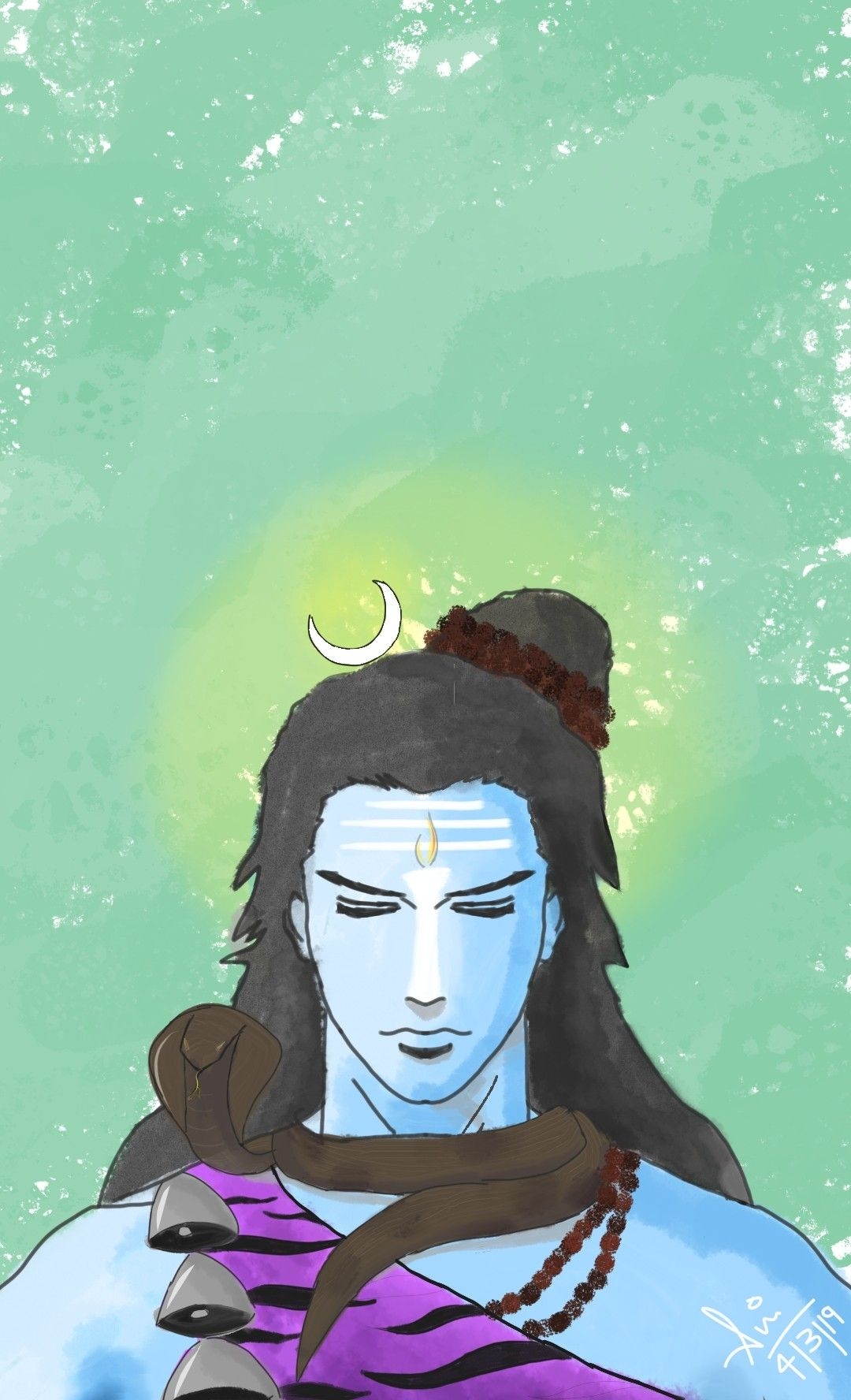 1080x1780 Mahadev. Vedic art, Lord shiva painting, Shiva wallpaper, Phone