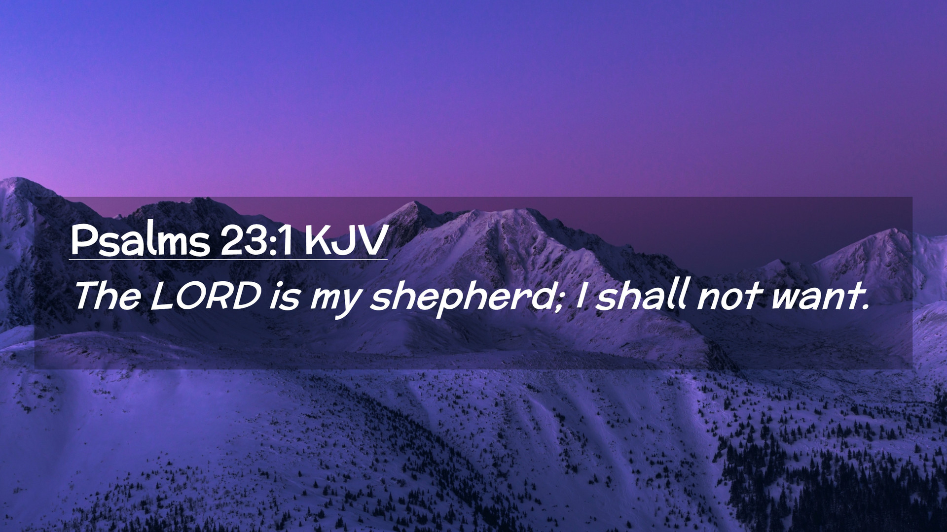 1920x1080 Psalms 23:1 KJV Desktop Wallpaper LORD is my shepherd; I shall not, Desktop