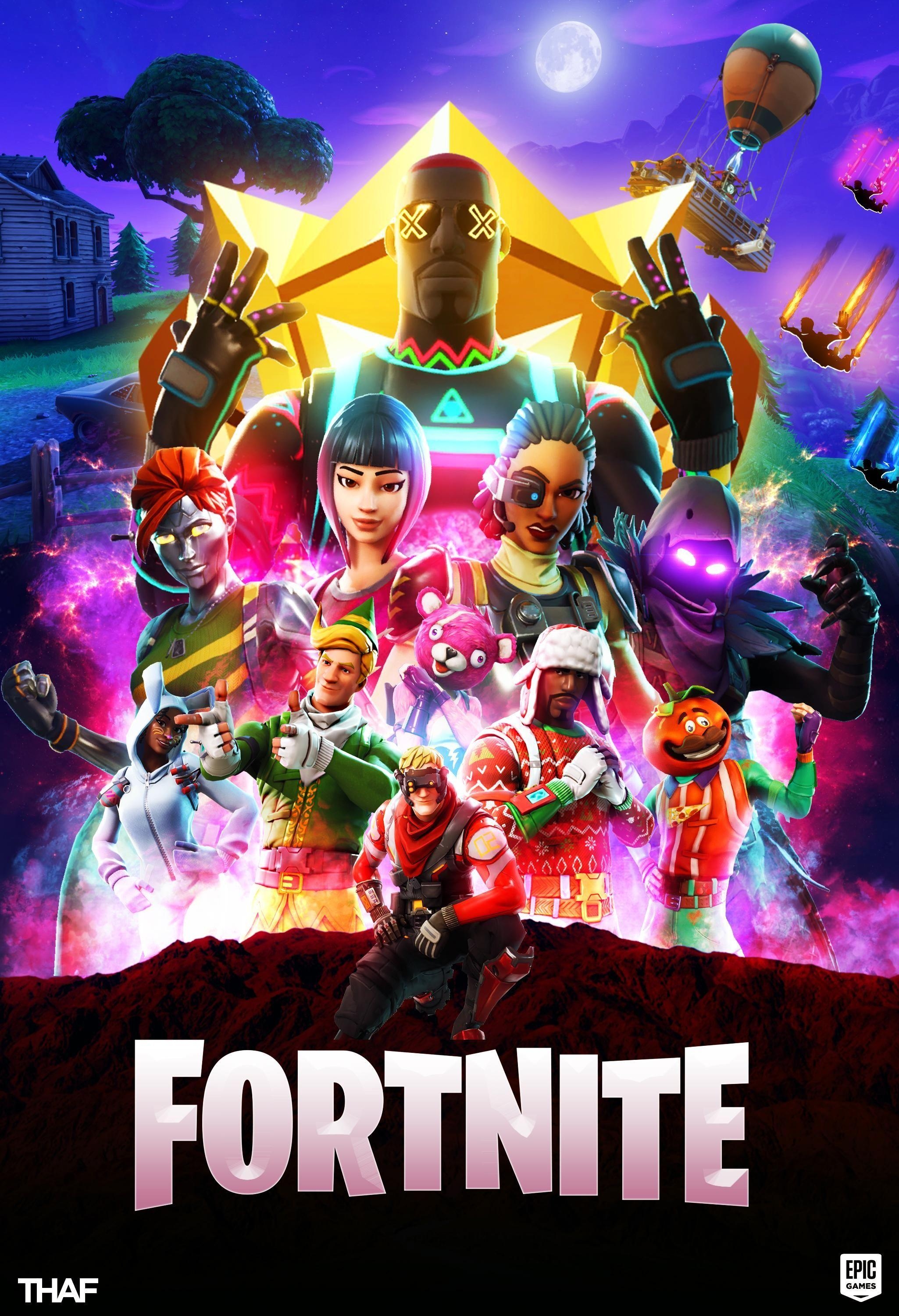 2050x3000 Made this poster for Fortnite after the Avengers crossover was, Phone