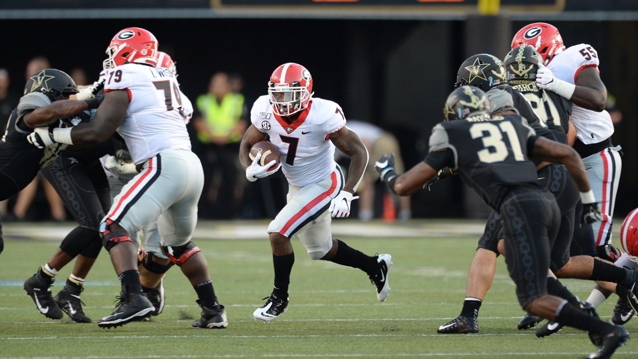 1280x720 D Andre Swift Vs Vanderbilt, Desktop