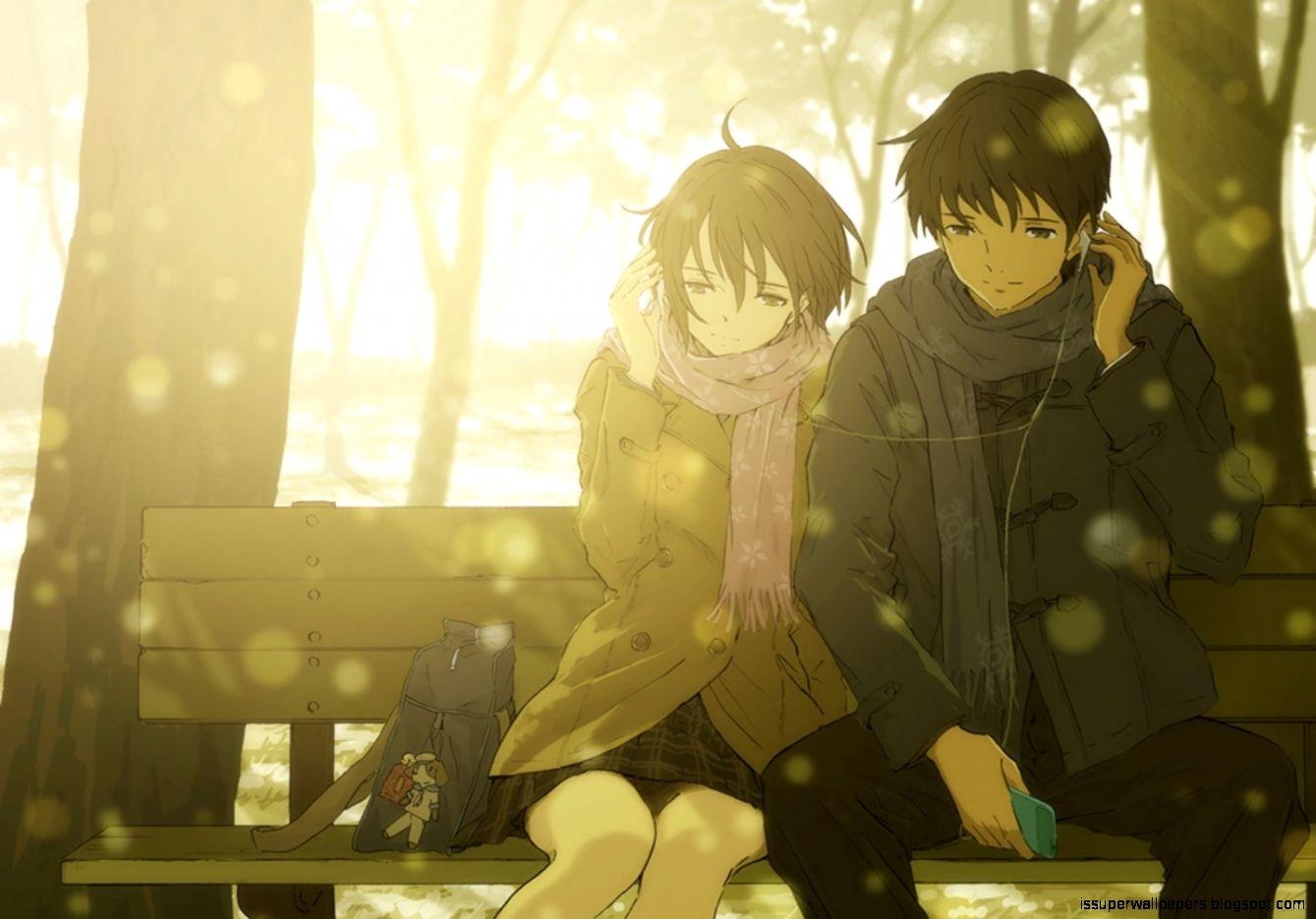 1340x940 Romantic Anime Wallpaper, Desktop