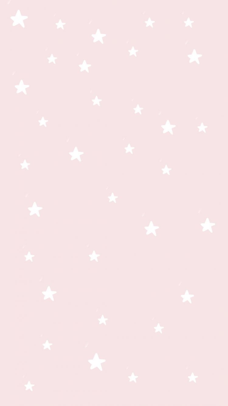 750x1340 Light Pink With White Stars Phone Wallpaper Background. Free iphone wallpaper, Preppy wallpaper, Wallpaper iphone cute, Phone