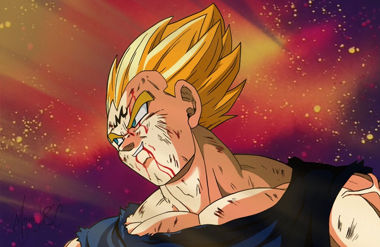 1260x820 Majin Vegeta Sacrifice, Desktop