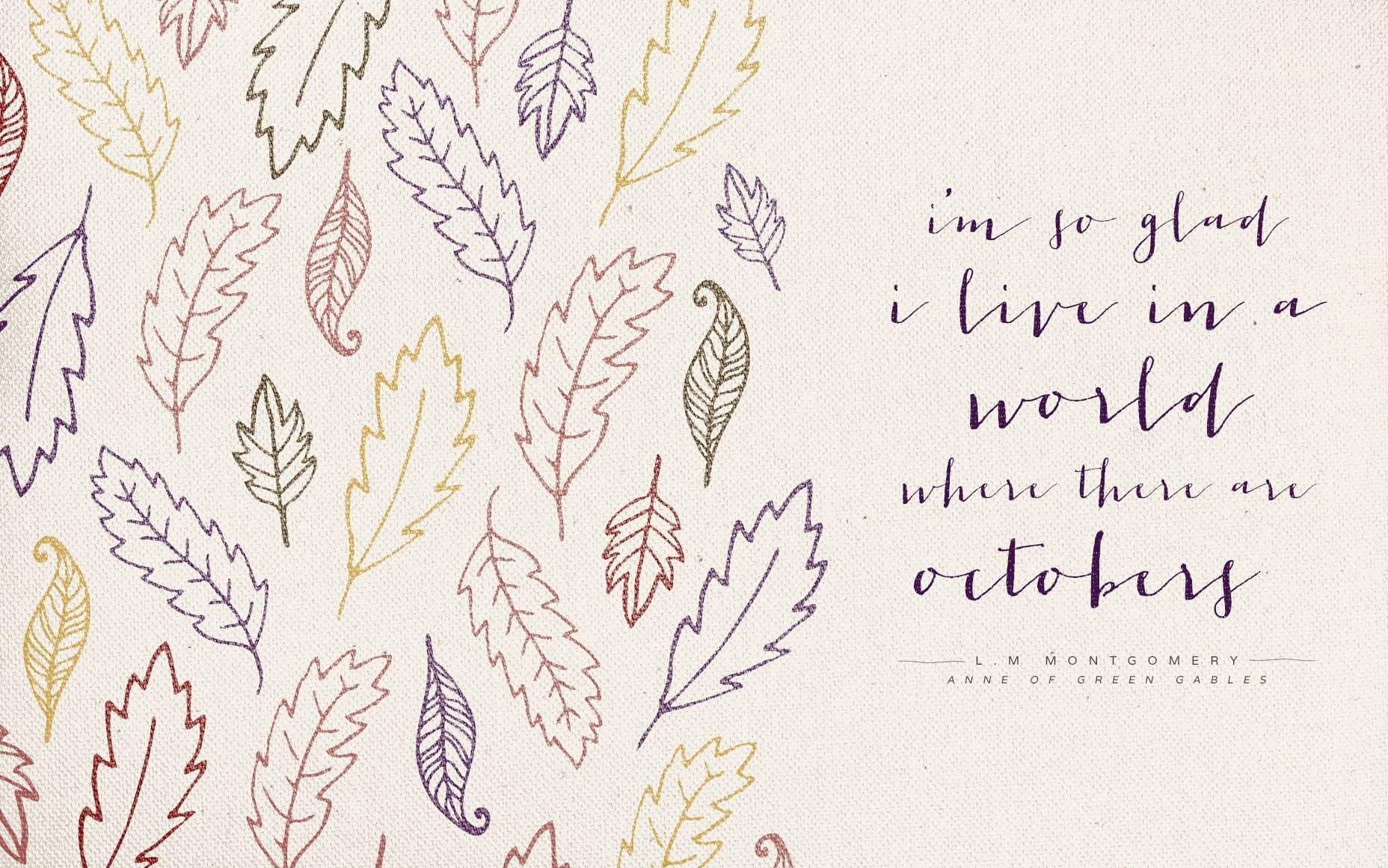 1860x1170 anne of green gables. To Live Beautifully. Hello october, Desktop