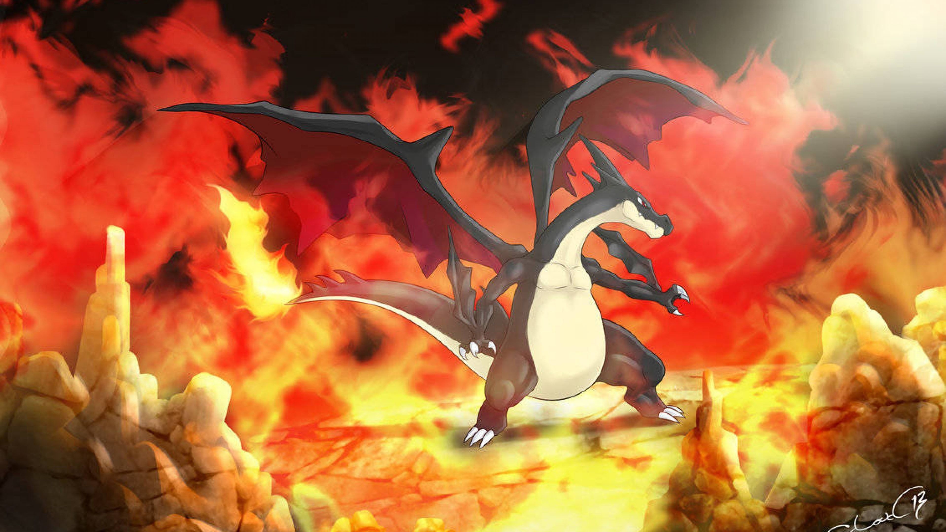 3840x2160 Mega Charizard Y, Desktop