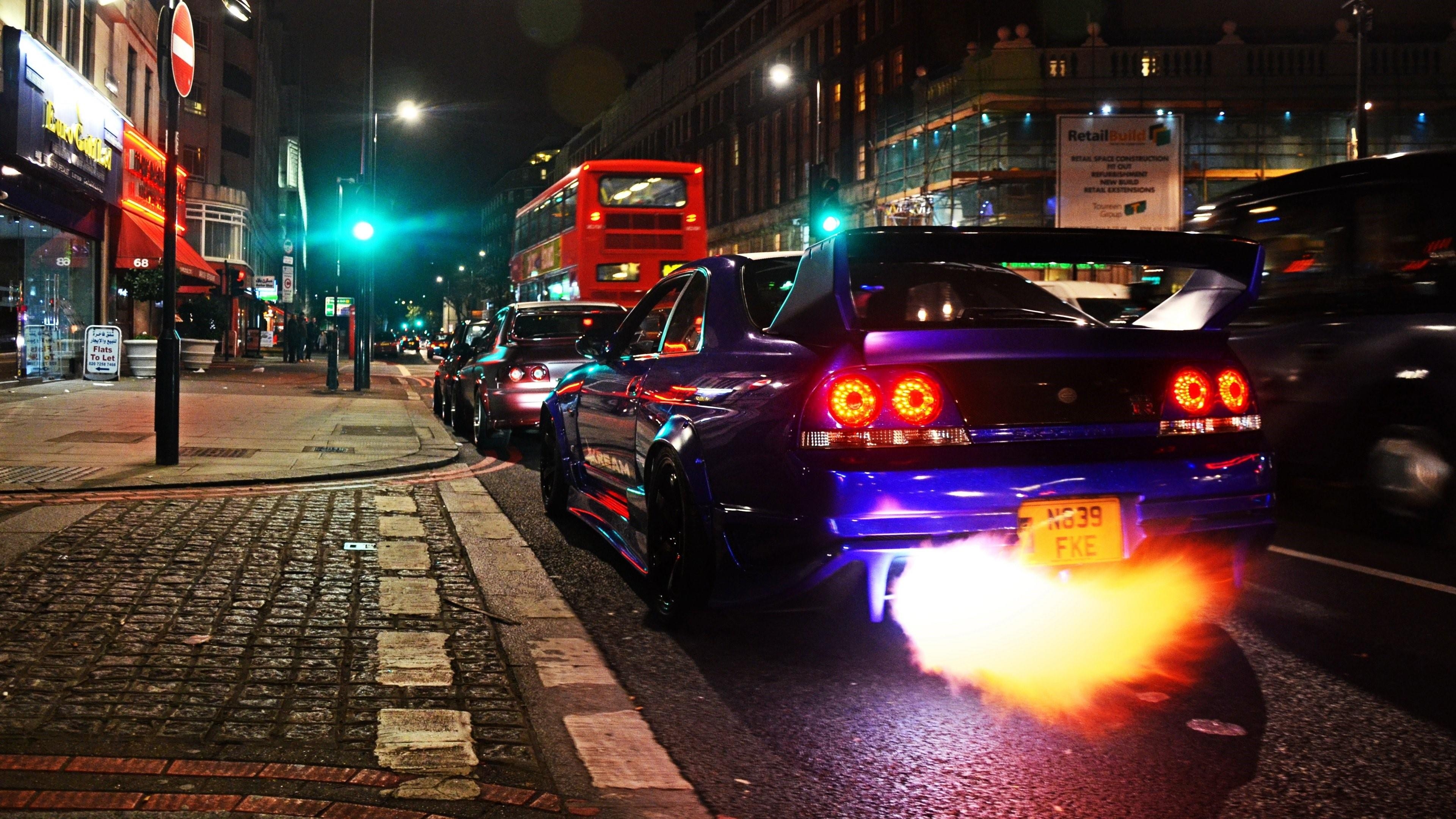 3840x2160 Nissan Skyline GTR R33 In London Wallpaper. Wallpaper Studio 10, Desktop