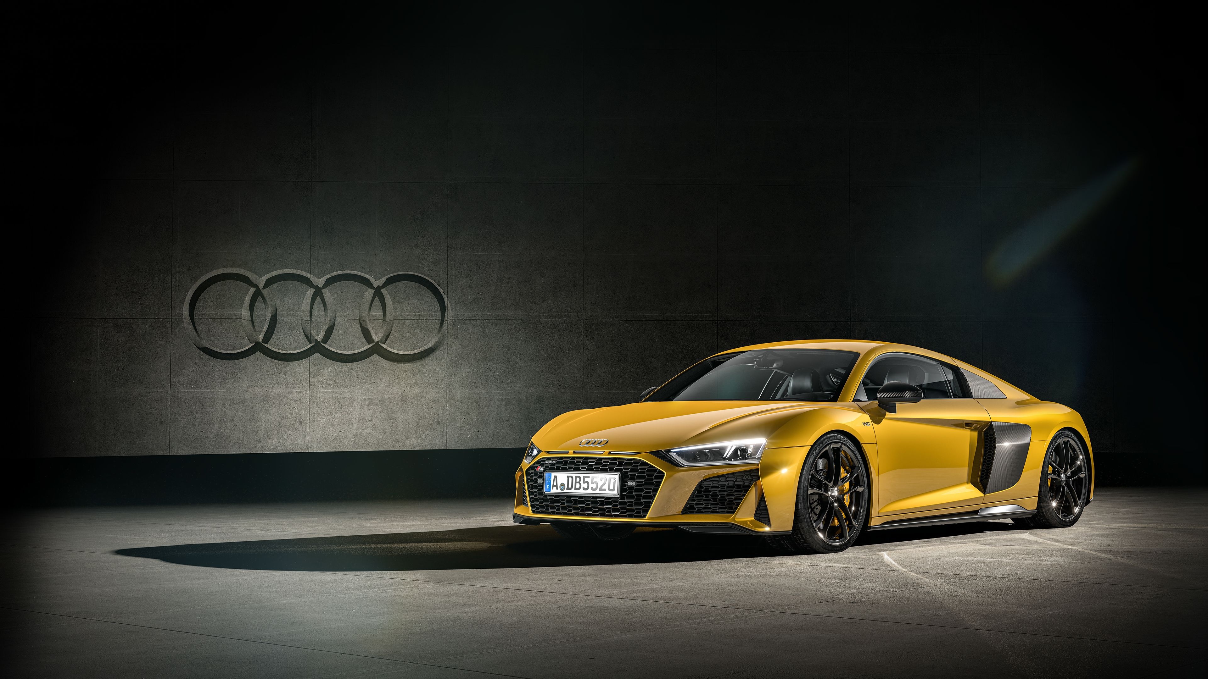 3840x2160 Audi R8 Yellow 4k, HD Cars, 4k Wallpaper, Image, Background, Photo and Picture, Desktop