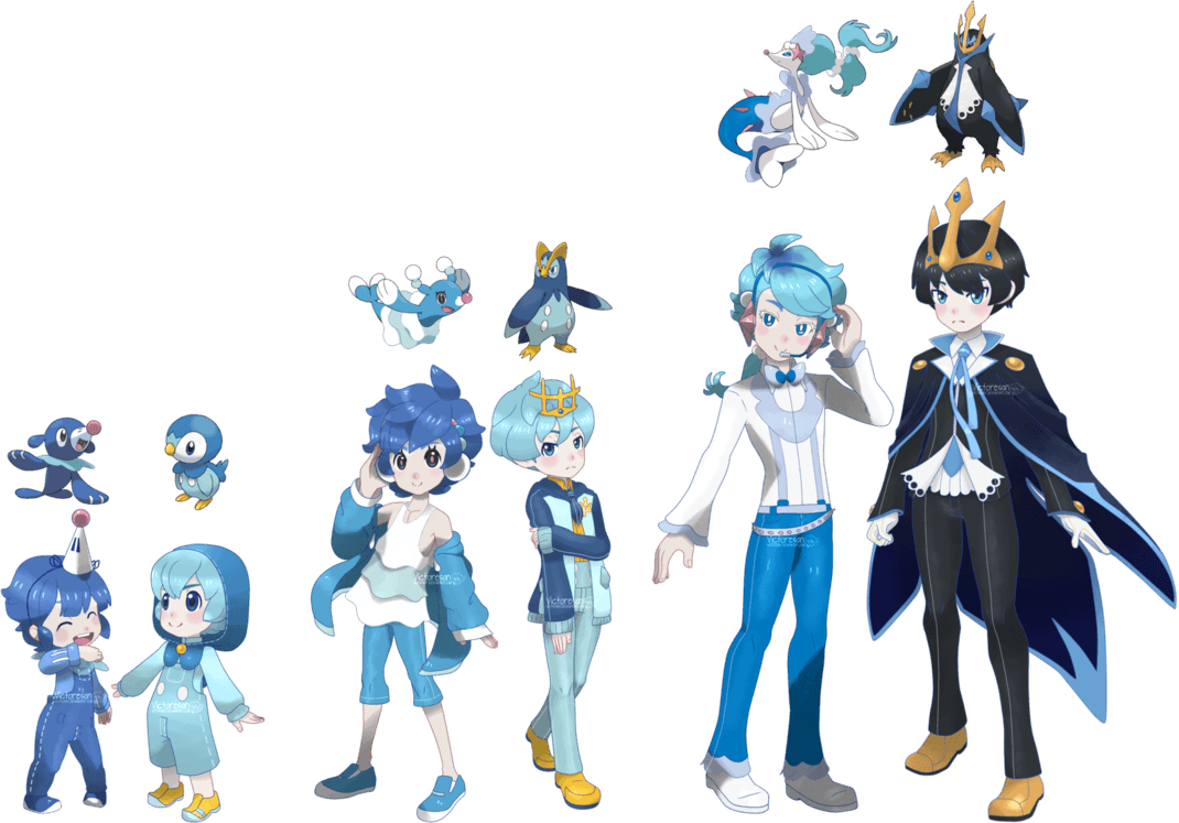 1070x750 Popplio Piplup Brionne Prinplup Primarina Empoleon, Desktop