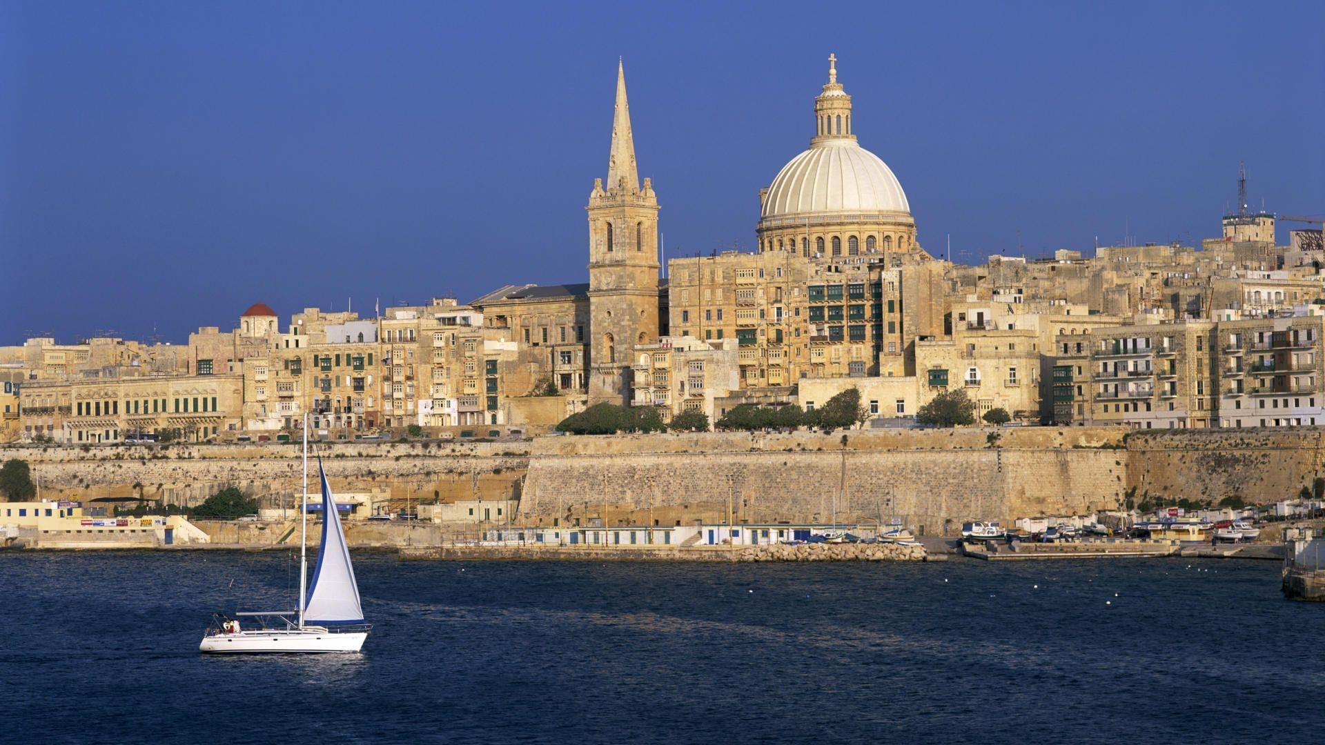 1920x1080 Malta Valletta. Free Travel wallpaper, Desktop