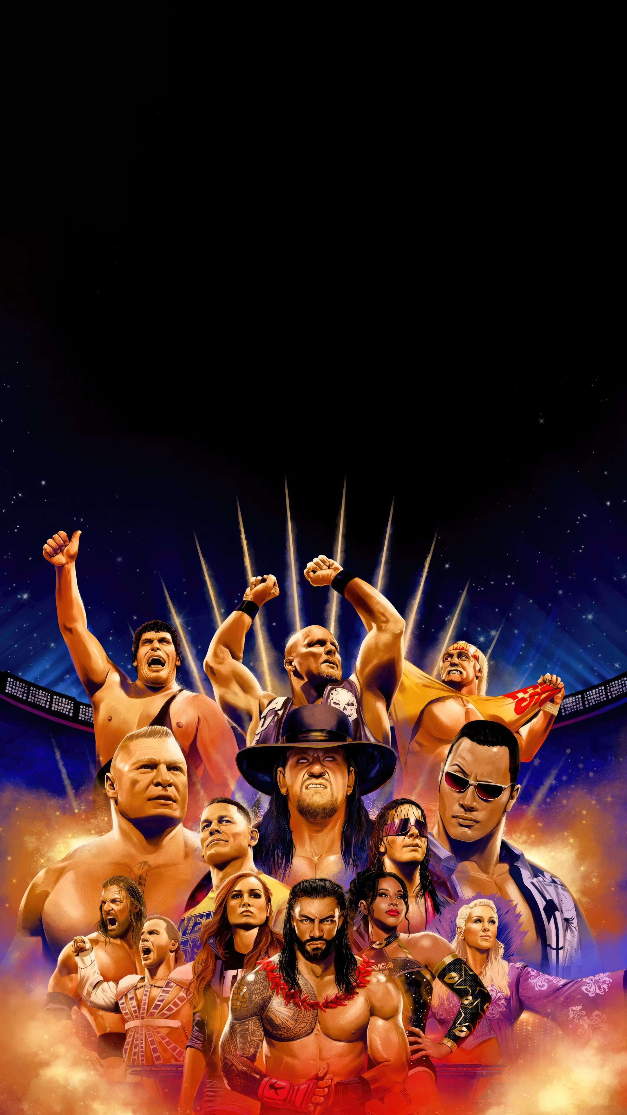 2160x3840 Wwe 2k24 Forty Years Of, Phone