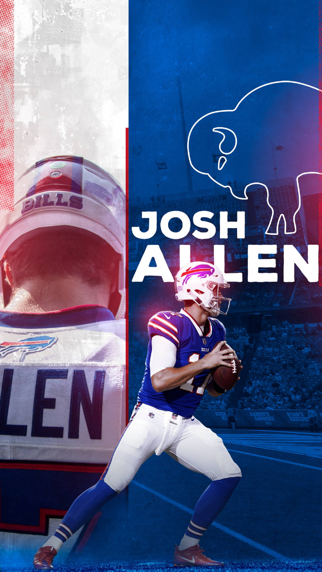 1080x1920 Josh Allen Highmark Art Wallpaper, Phone