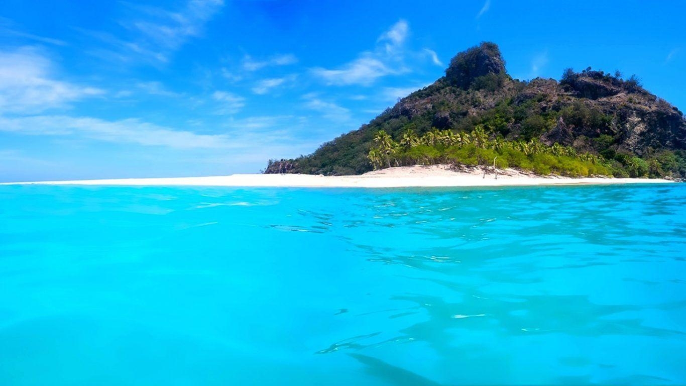 1370x770 Wallpaper Tagged With Paradisiac: Sky Beach Ocean Sand Clouds, Desktop