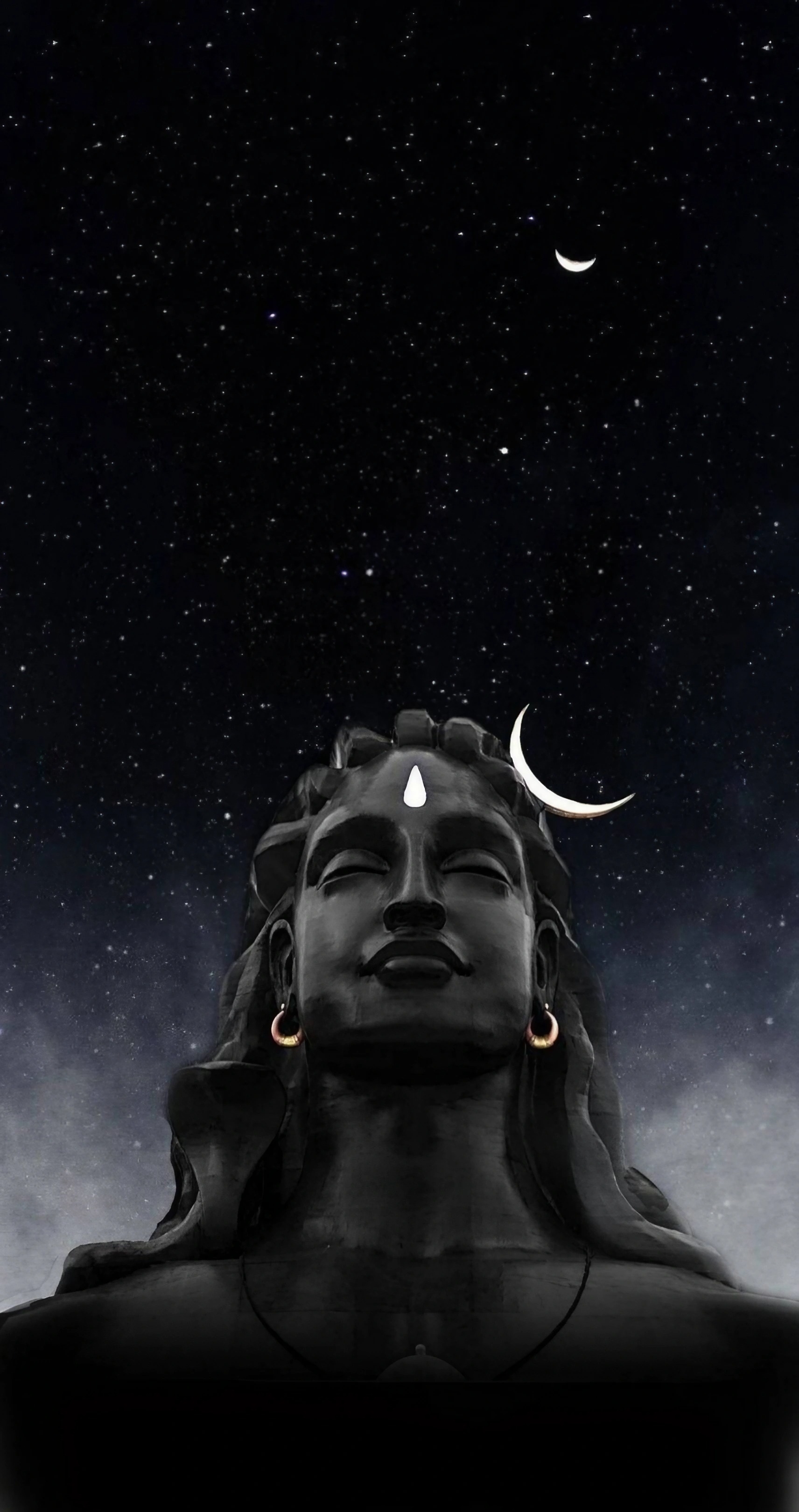 1720x3240 Mahadev black Wallpaper Download, Phone