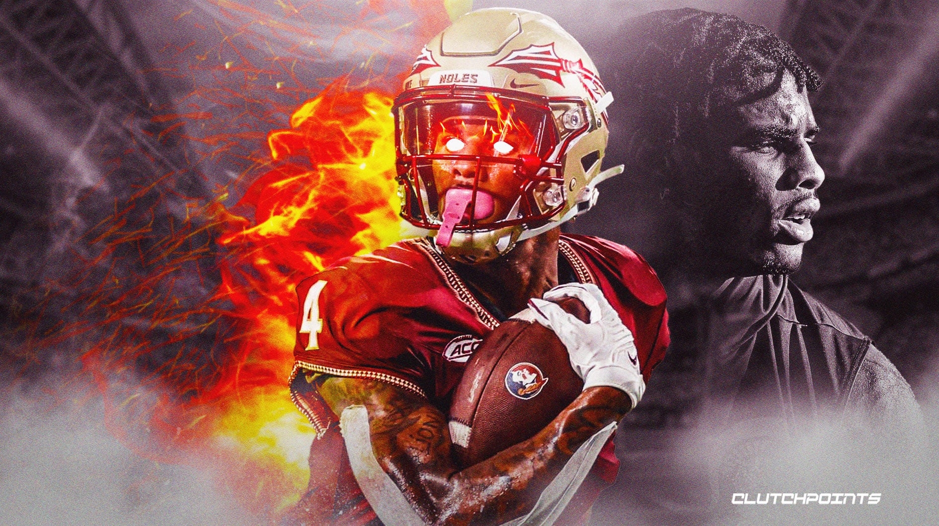 1890x1060 Florida State football: Keon Coleman, Desktop