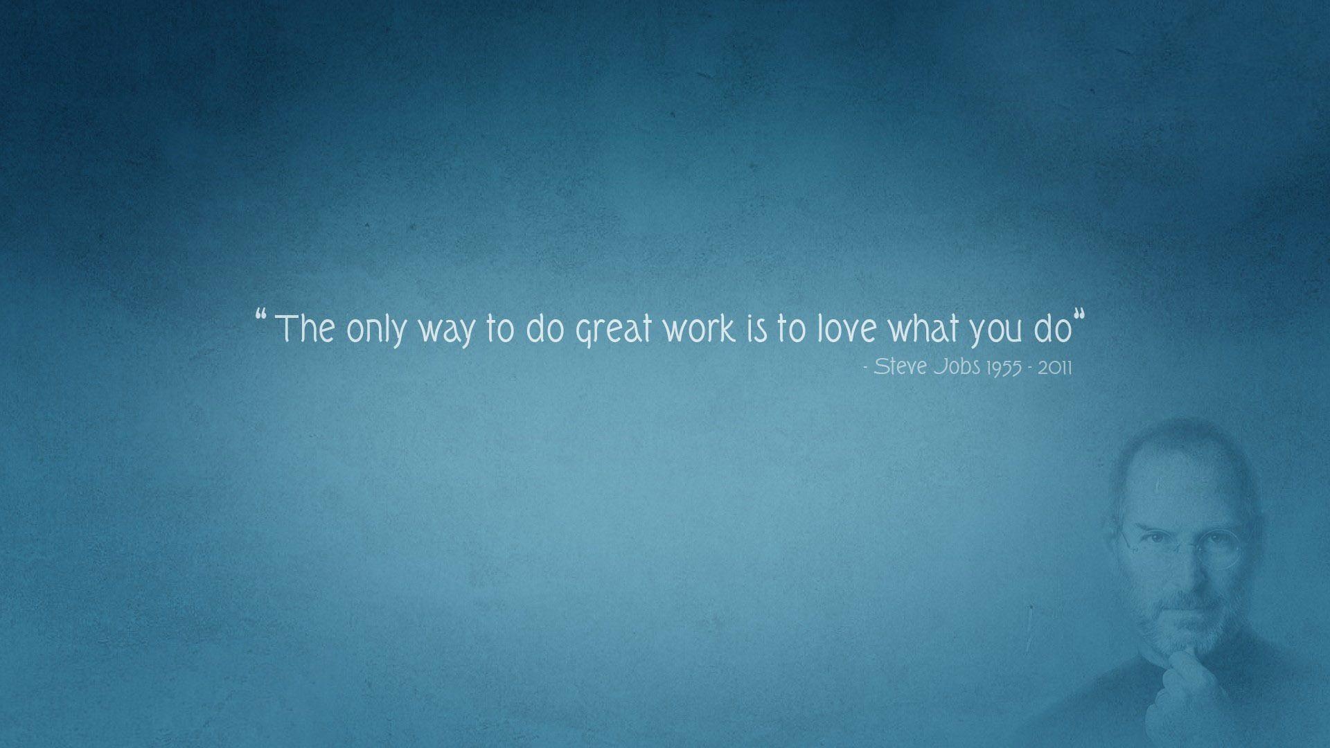 1920x1080 Steve Jobs quote Wallpaper #, Desktop