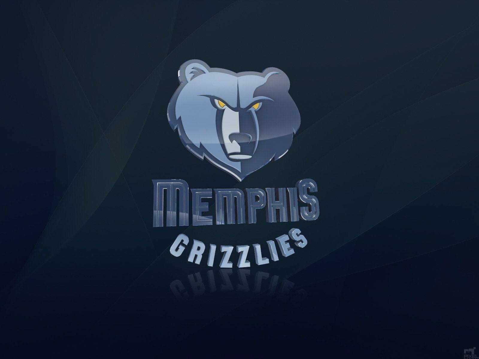 1600x1200 Memphis Grizzlies 3D Logo Wallpaper. Basketball Wallpaper at, Desktop