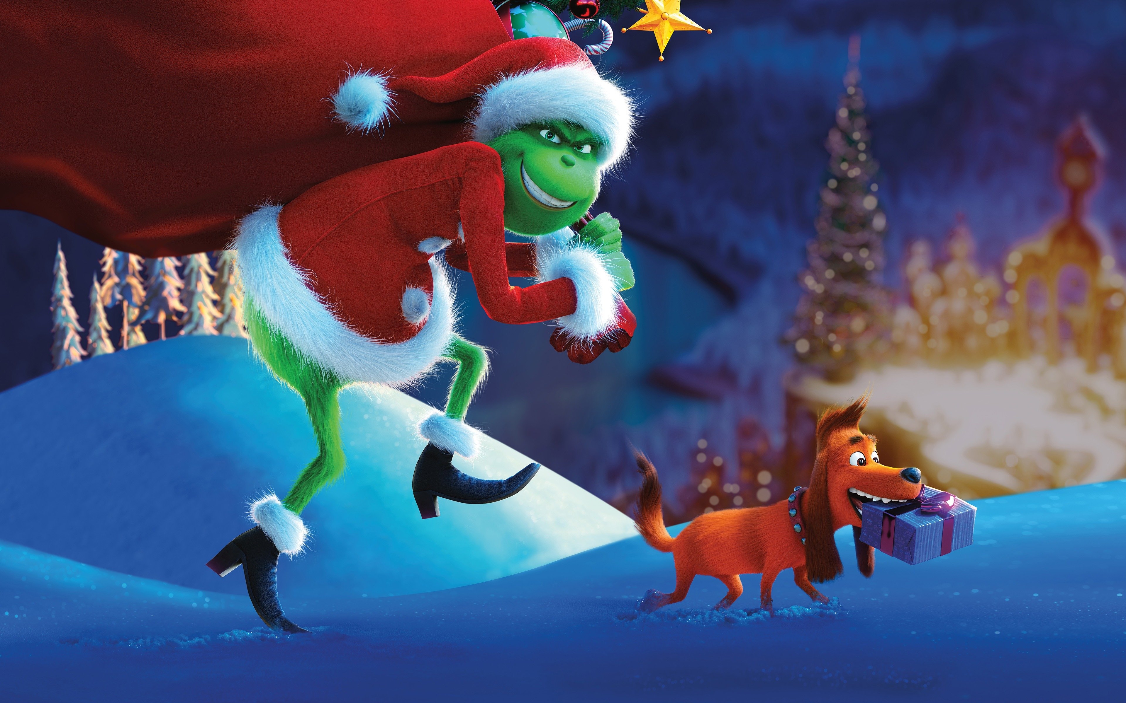 3840x2400 The Grinch 2018 New Animated Christmas Movie Wallpaper 4K, Desktop