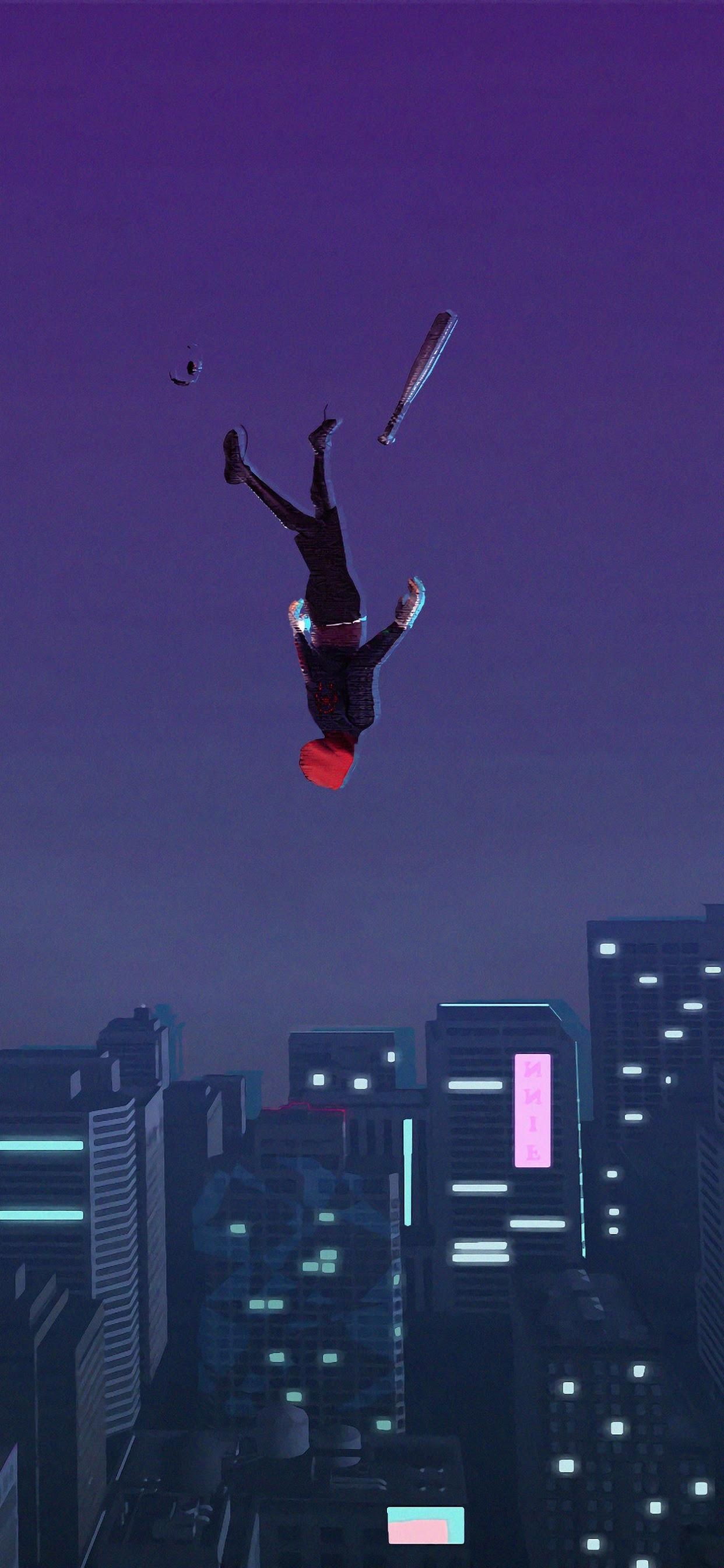 1250x2690 Spider Man: Into The Spider Verse 4K Wallpaper, Phone