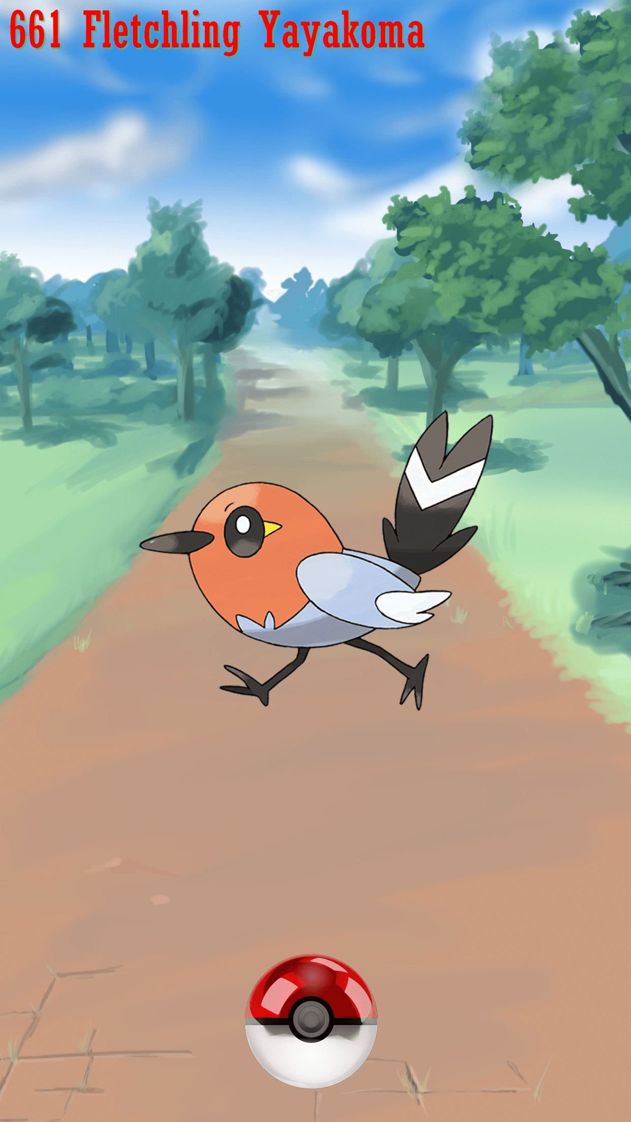 1250x2210 Street Pokeball Fletchling Yayakoma, Phone