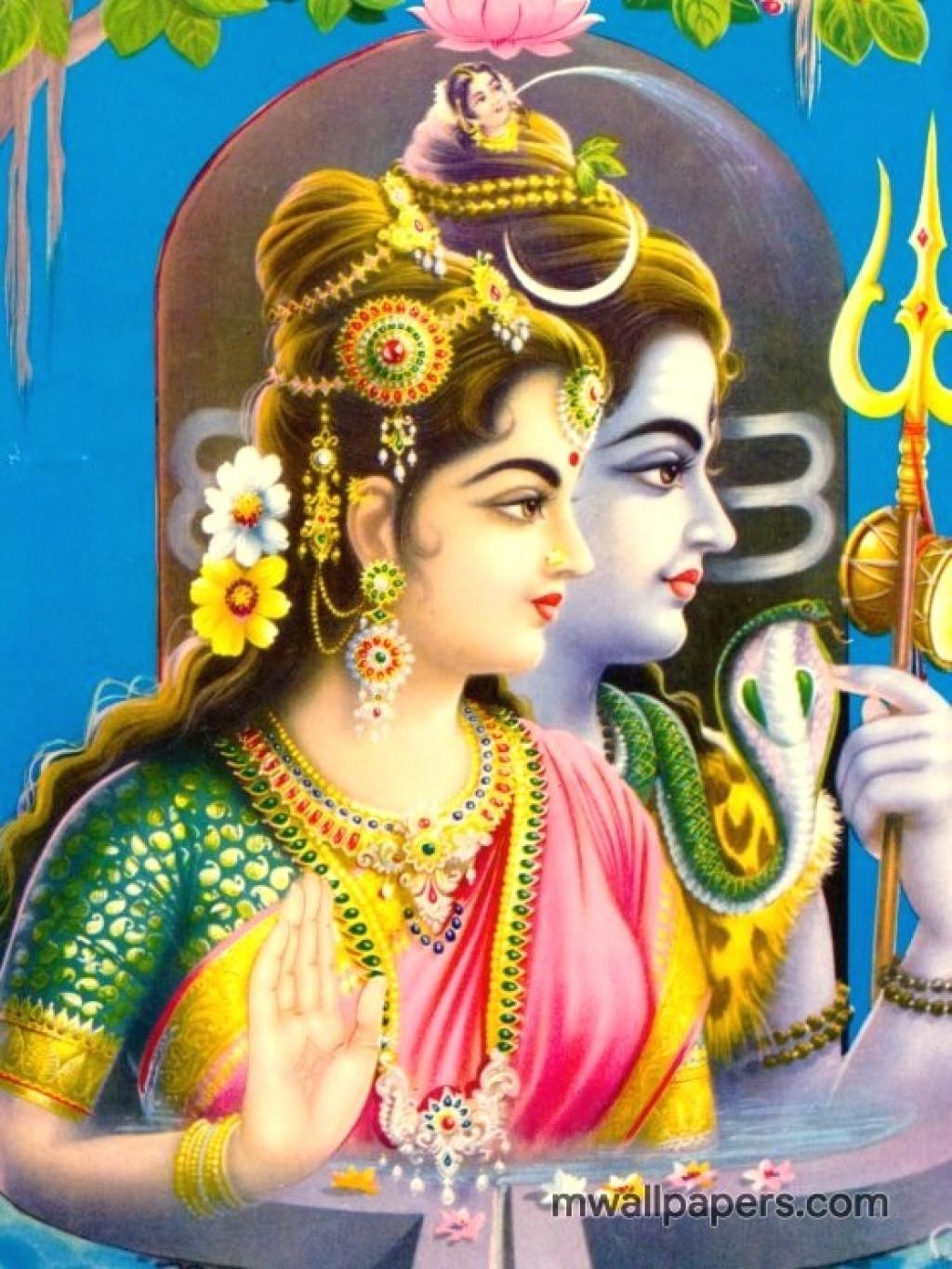 1030x1370 Shiv Parvati HD Image [Android IPhone IPad HD Wallpaper] ????, Phone