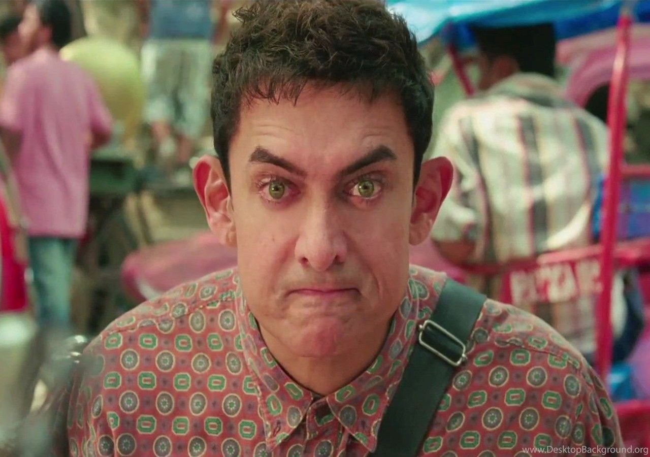 1280x900 Funny Face Of Aamir Khan In Pk Movie Wallpaper Bollywood New. Desktop Background, Desktop