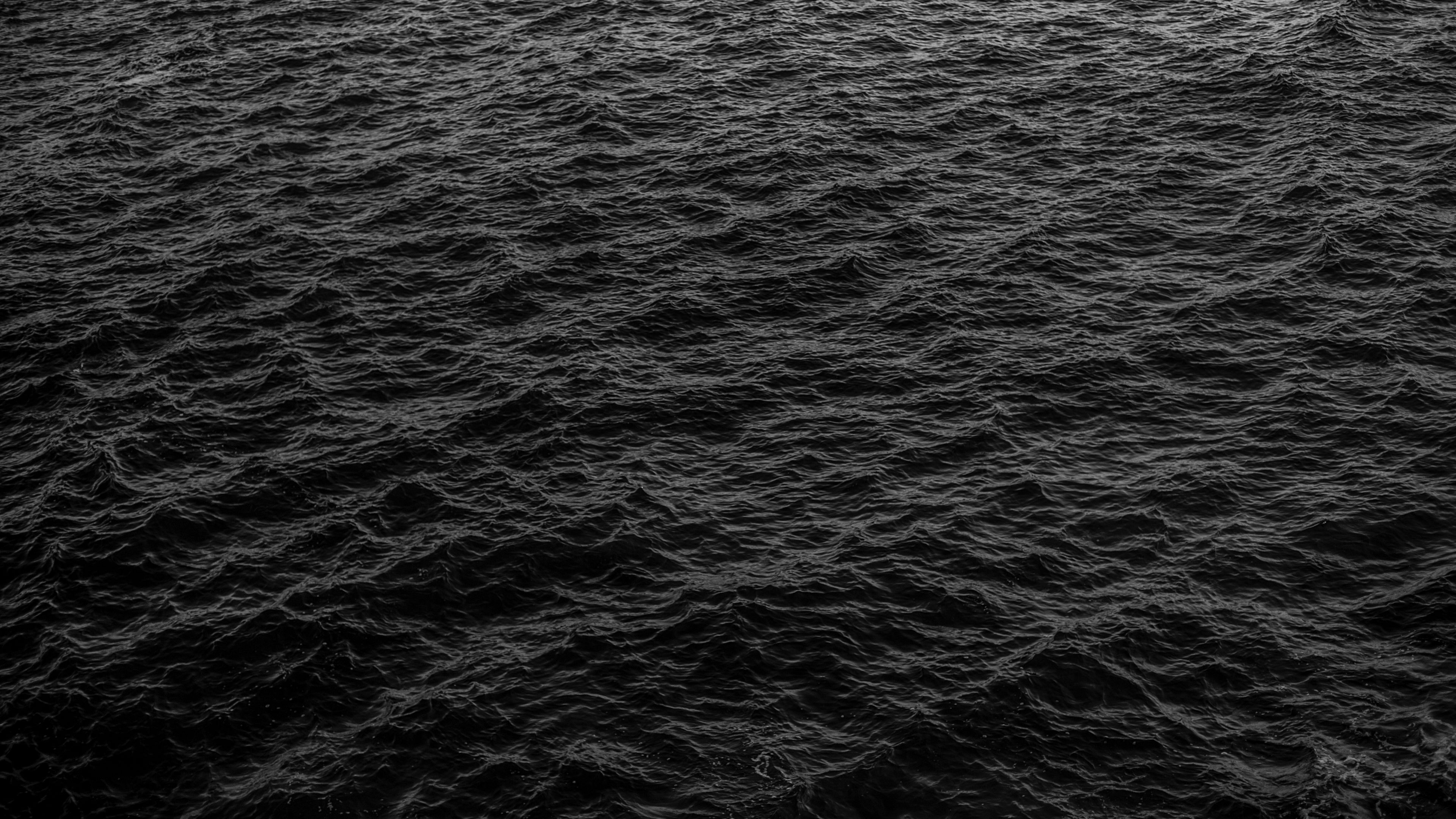 3840x2160 Download wallpaper  sea, waves, black, surface, water 4k uhd 16:9 HD background, Desktop