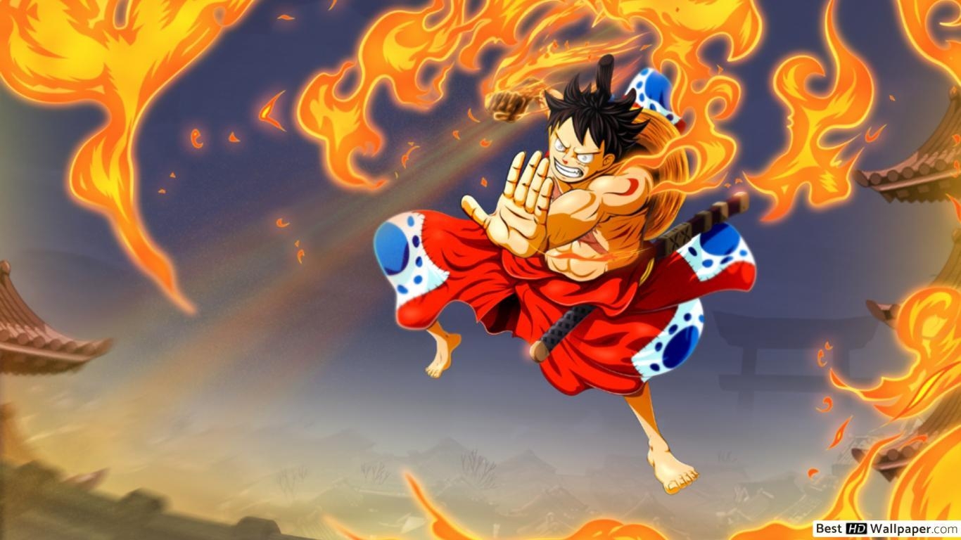 1370x770 One Piece Gun, Monkey D. Luffy HD wallpaper download, Desktop