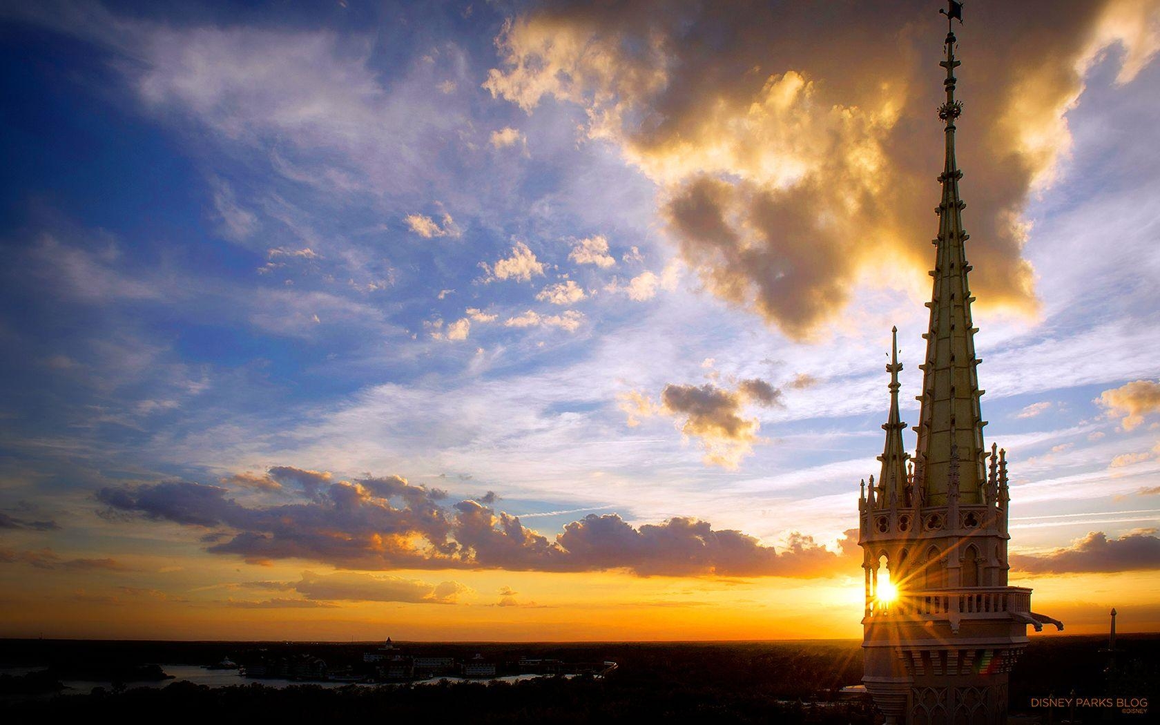 1680x1050 Wallpaper: Sunset at Walt Disney World Resort. Disney Parks Blog, Desktop