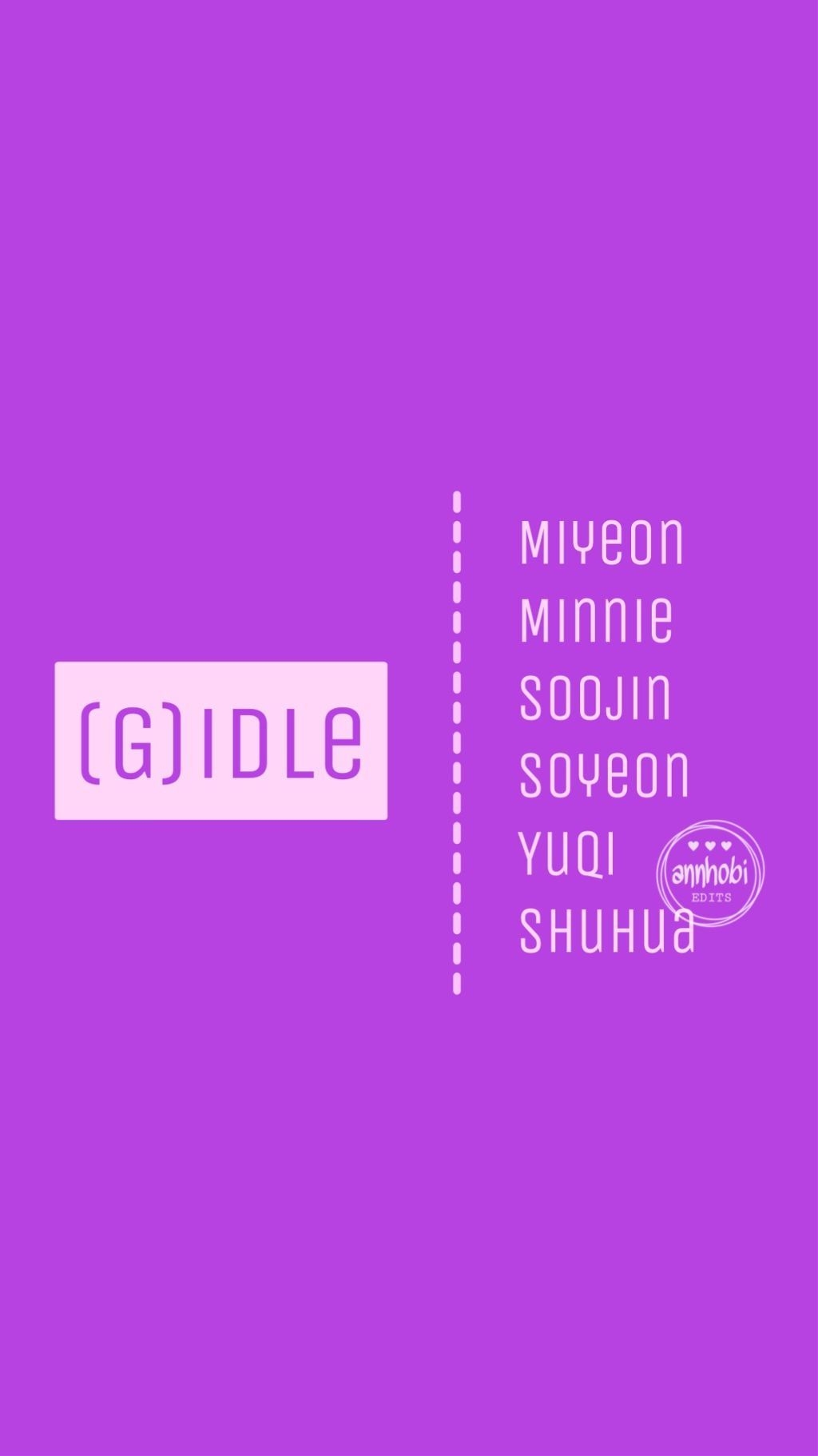 1030x1830 G Idle Names Wallpaper Freetoedit Idle Gidle Kpop Kpope, Phone