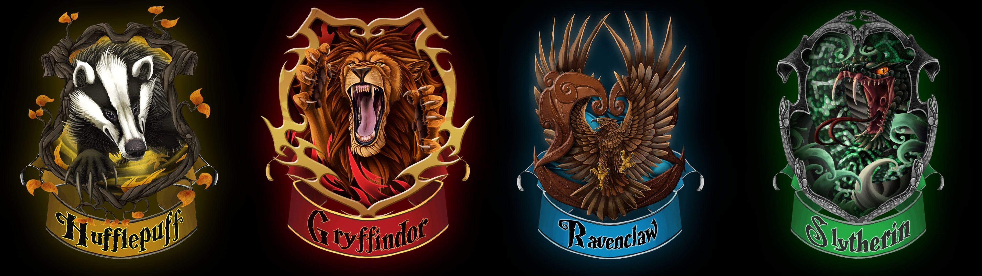 3840x1080 Gryffindor Wallpaper HD, Dual Screen