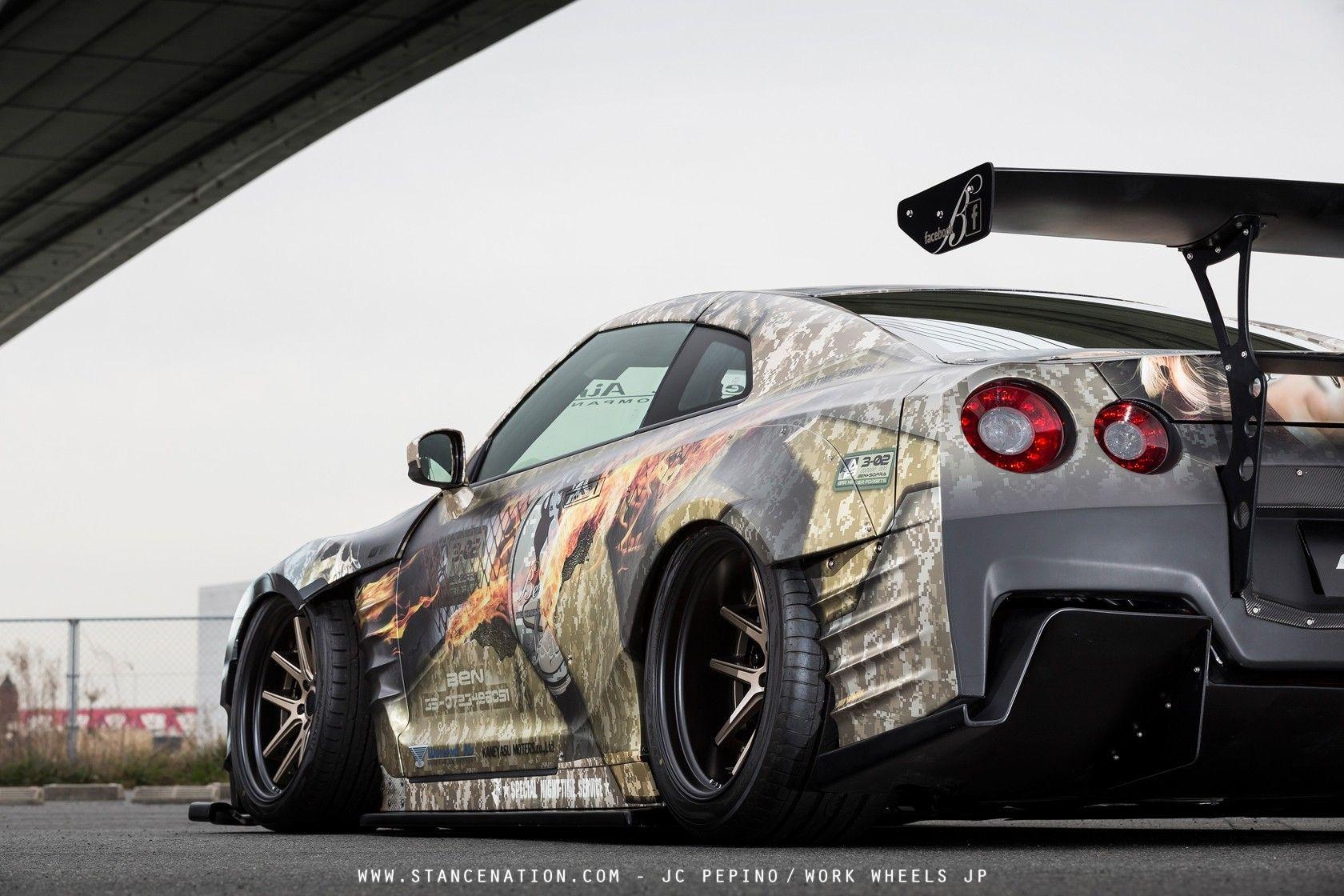 1680x1120 Nissan, GT R, Ben Sopra, Car, Nissan GT R R Stance Wallpaper, Desktop