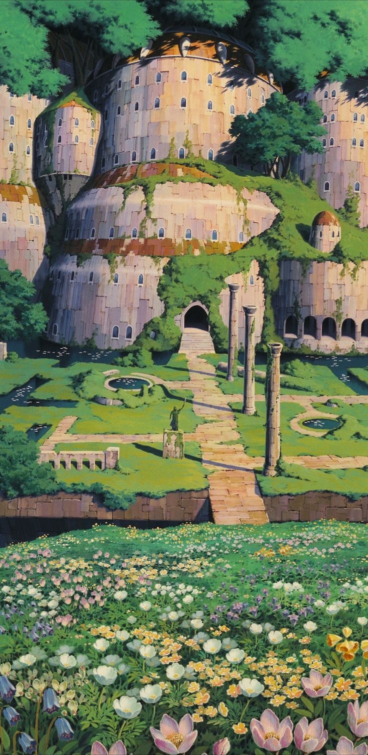 740x1510 Wallpaper for your phone courtesy of Hayao Miyazaki, Phone