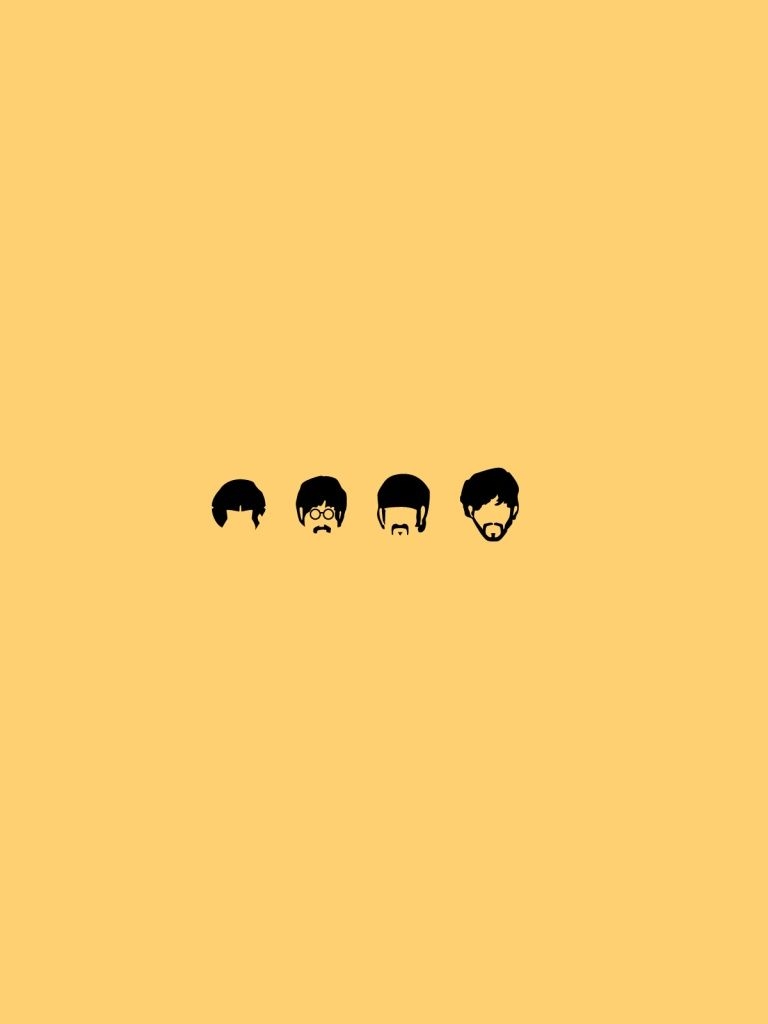 770x1030 The Beatles Minimalistic Illustration iPad mini wallpaper, Phone