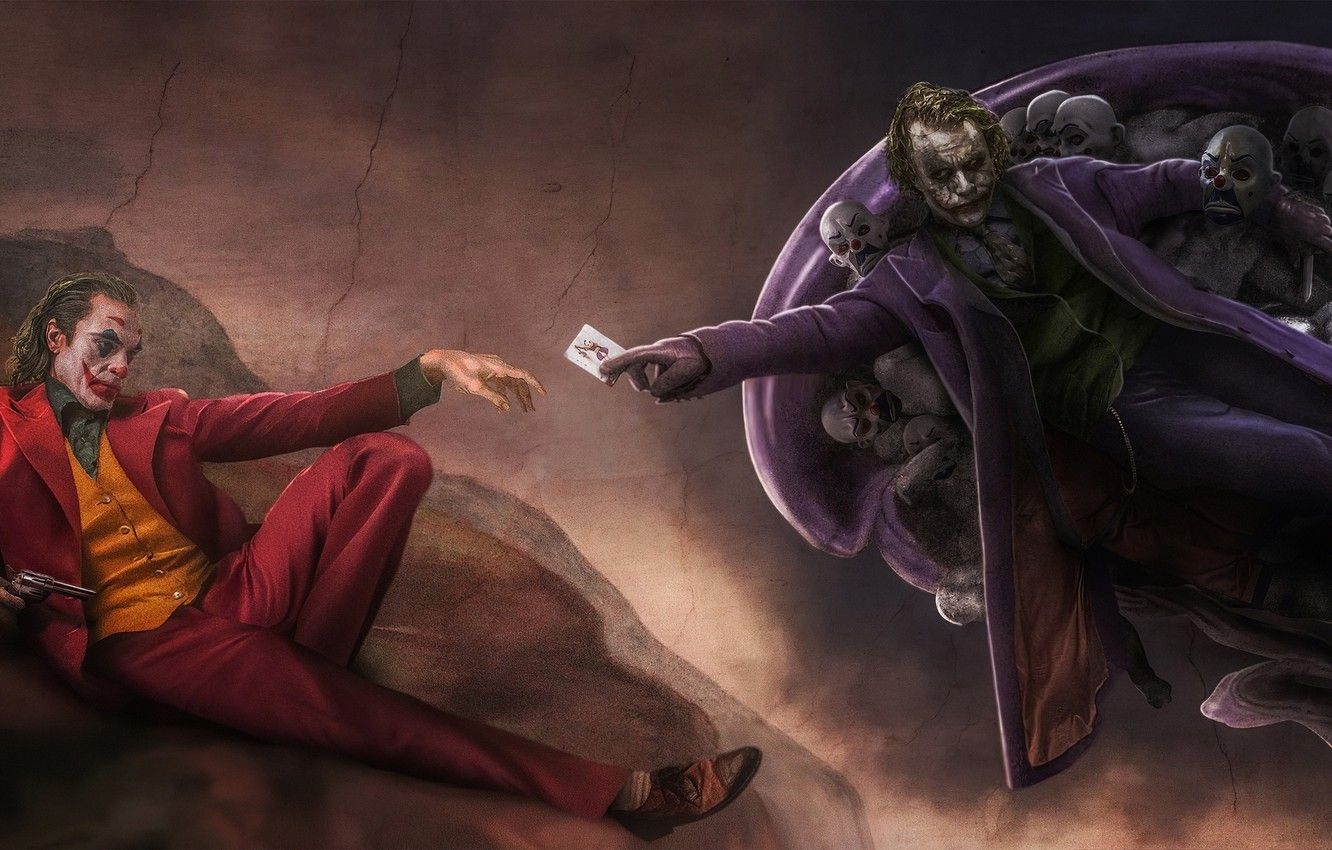 1340x850 Wallpaper Figure, Map, Style, Fantasy, Art, Art, Fiction, Joker, Desktop