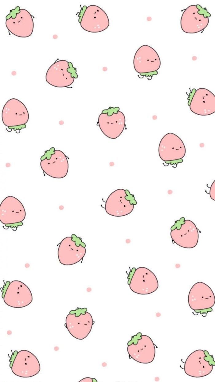 700x1250 Kawaii Strawberry Wallpaper, Phone