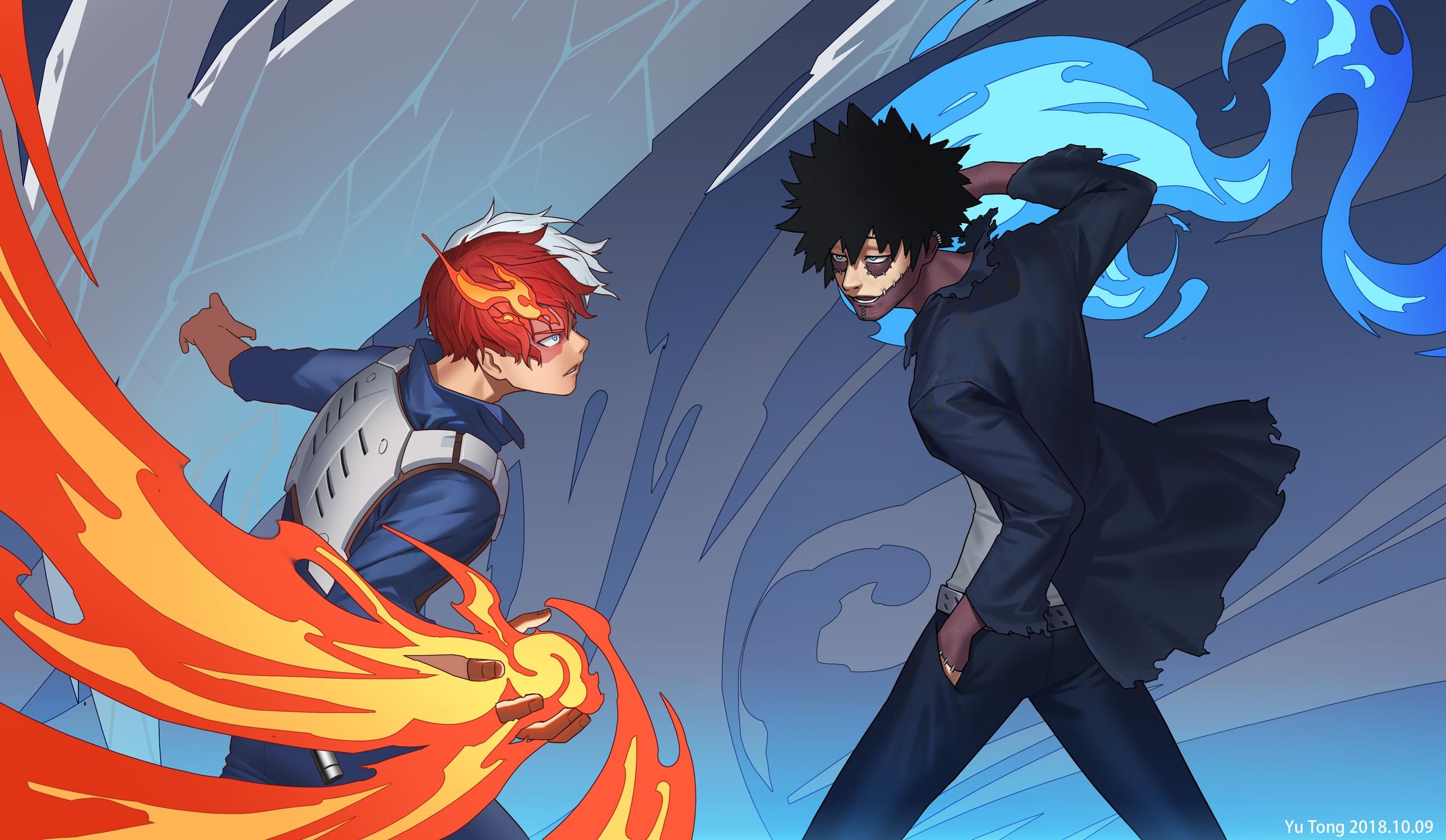 2580x1500 Shoto Todoroki, Dabi Wallpaper And Background Hero, Desktop