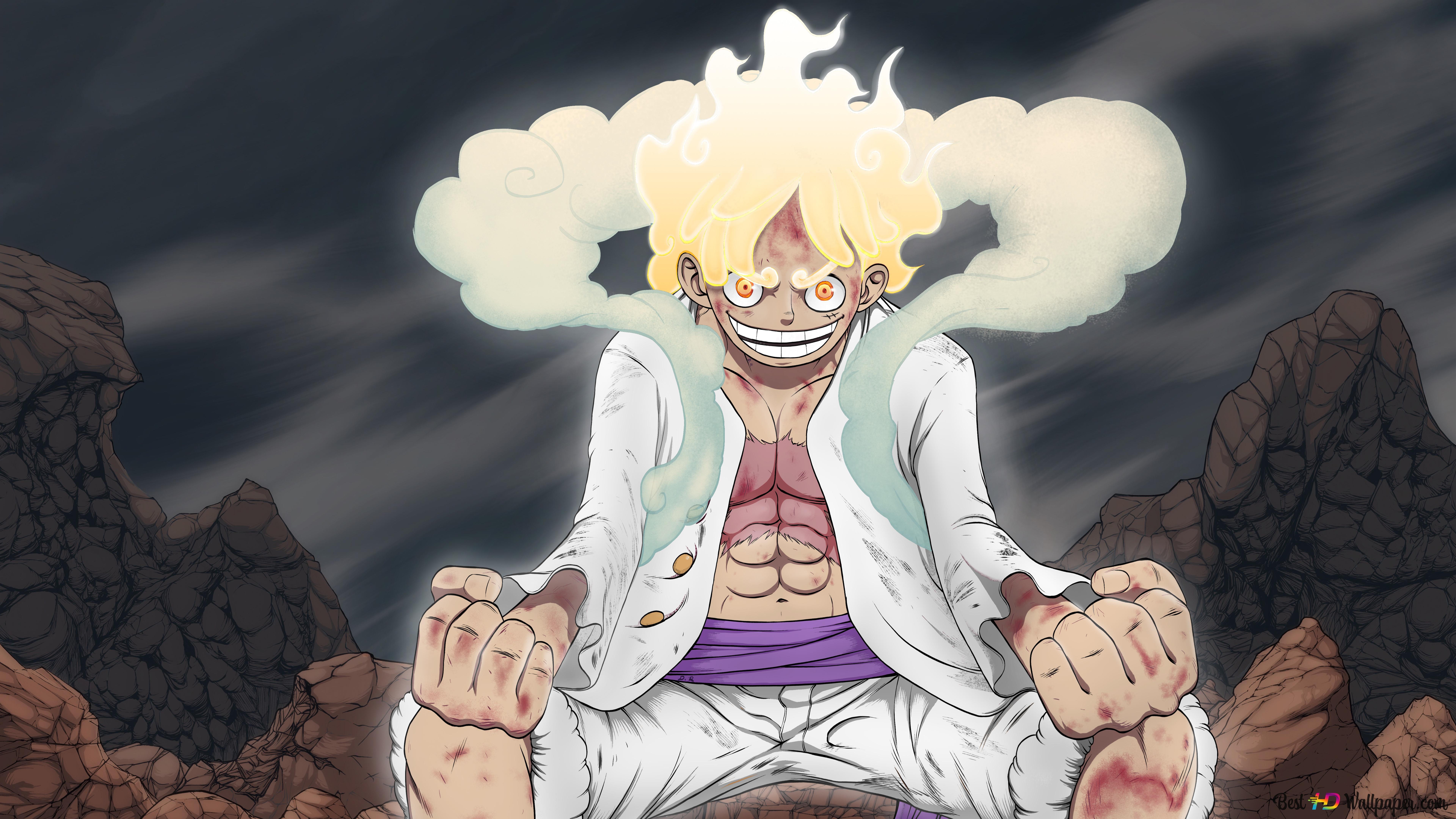 7680x4320 One Piece. Monkey D Luffy Gear 5 Sun God Nika 8K wallpaper download, Desktop