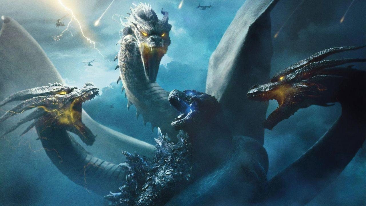 1280x720 Wallpaper Godzilla: King of the Monsters, King Ghidorah, 4K, Desktop