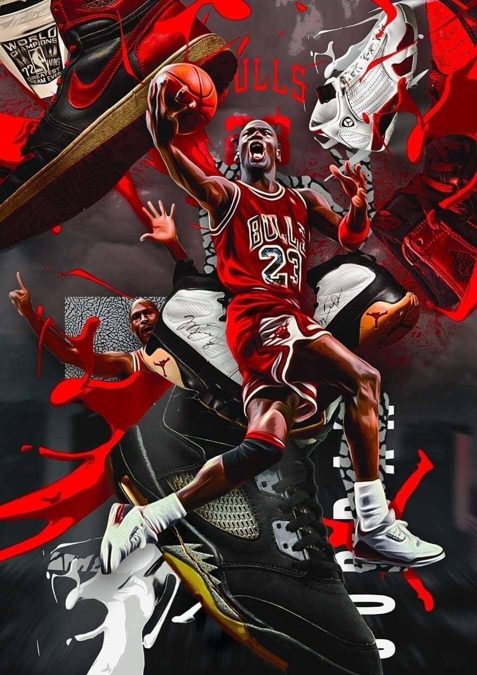 960x1350 Jordan Art Wallpaper Free Jordan Art Background, Phone