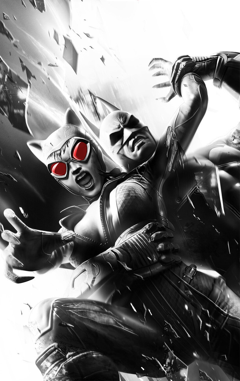 810x1280 Batman Catwoman Arkham City Wallpaper 3.png, Phone