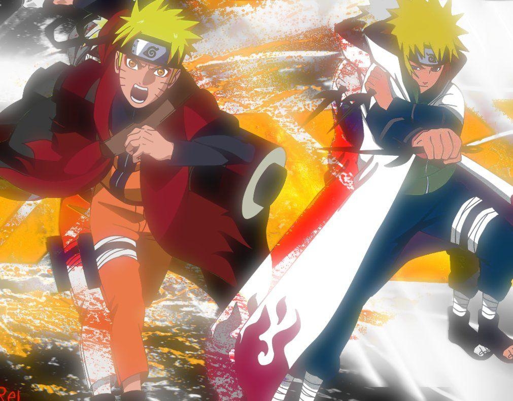 1020x790 Naruto and Minato Wallpaper, Desktop