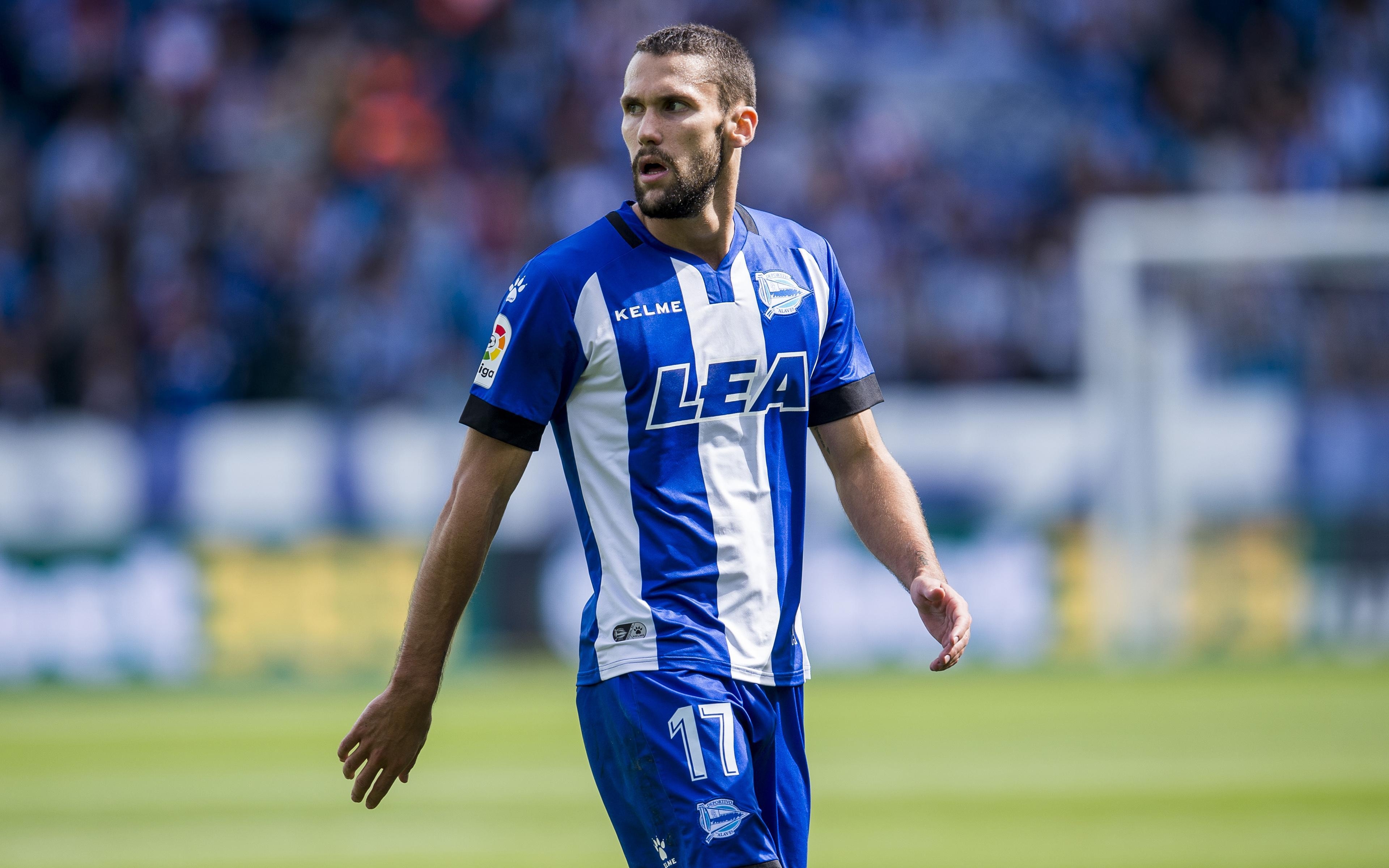 3840x2400 Download wallpaper Alfonso Pedraza, 4k, footballers, Deportivo, Desktop