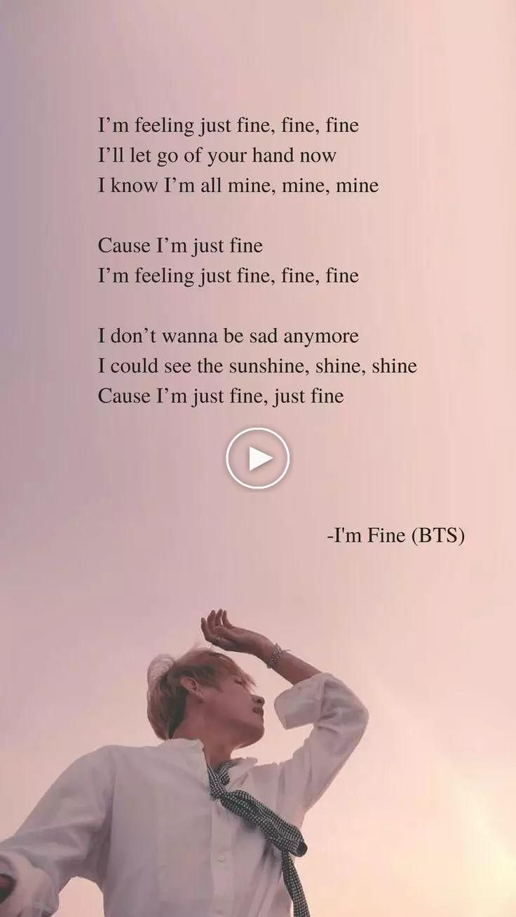 740x1310 I&;m fine with BTS Lyrics Wallpaper - #bin #BTS #fine #I, Phone