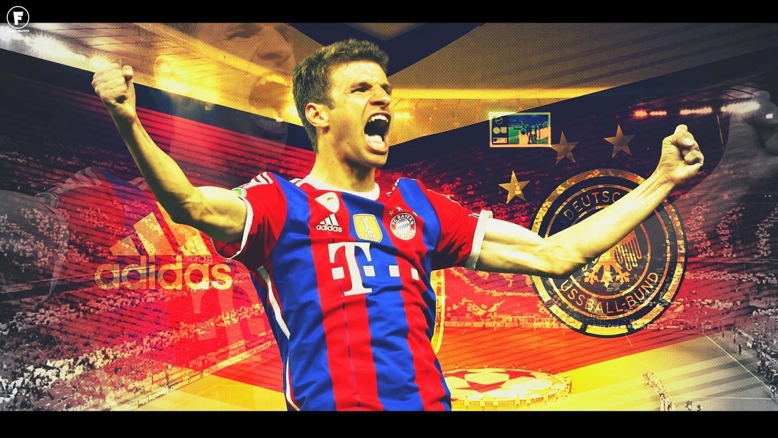 1600x900 Words Celebrities Wallpaper: Thomas Muller Bayern Munich HD, Desktop