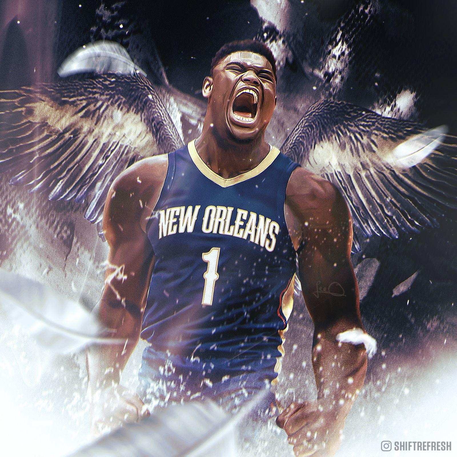 1600x1600 Zion Williamson Orleans Pelicans #shiftrefresh, Phone