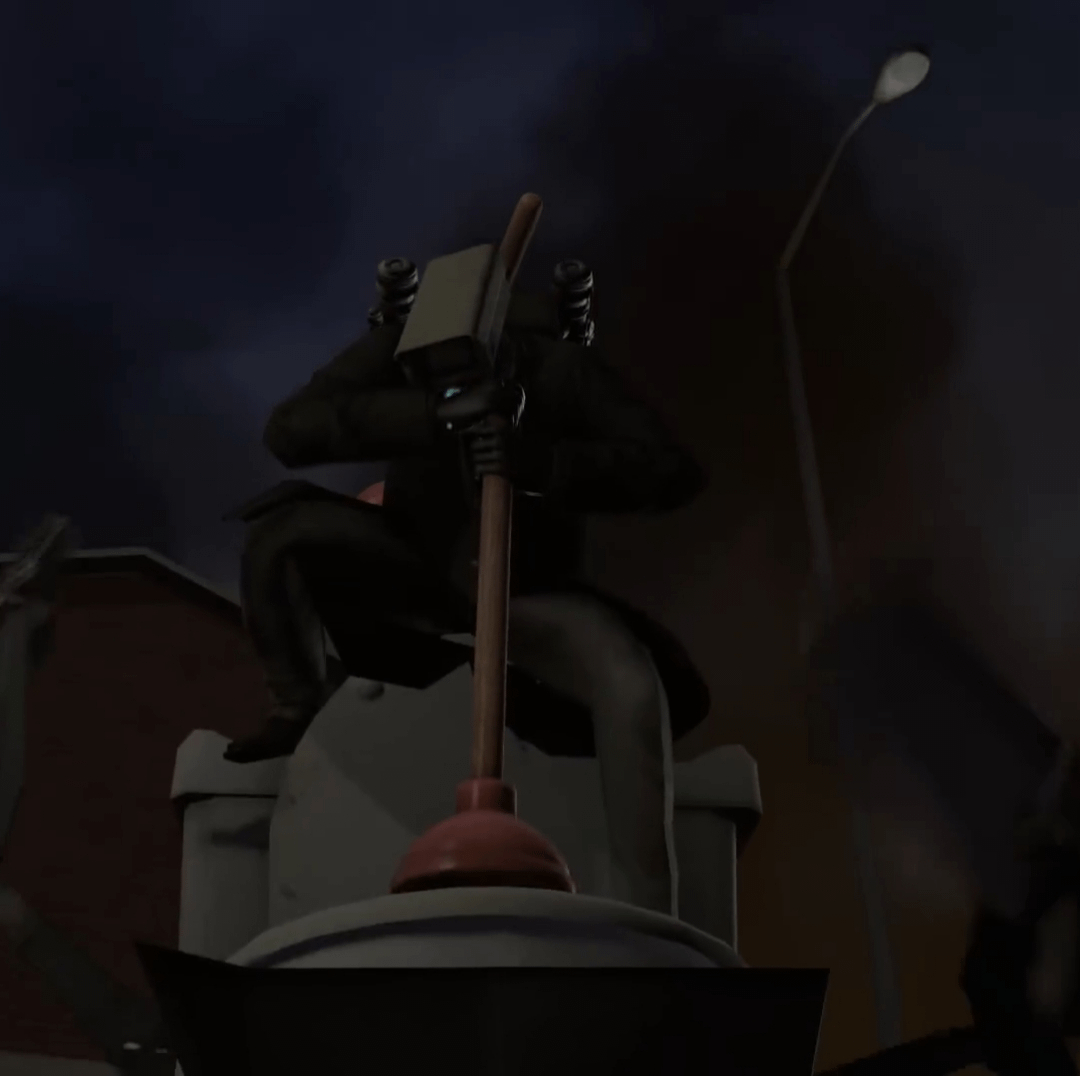 1080x1080 The plunger cameraman got a jetpack, Desktop