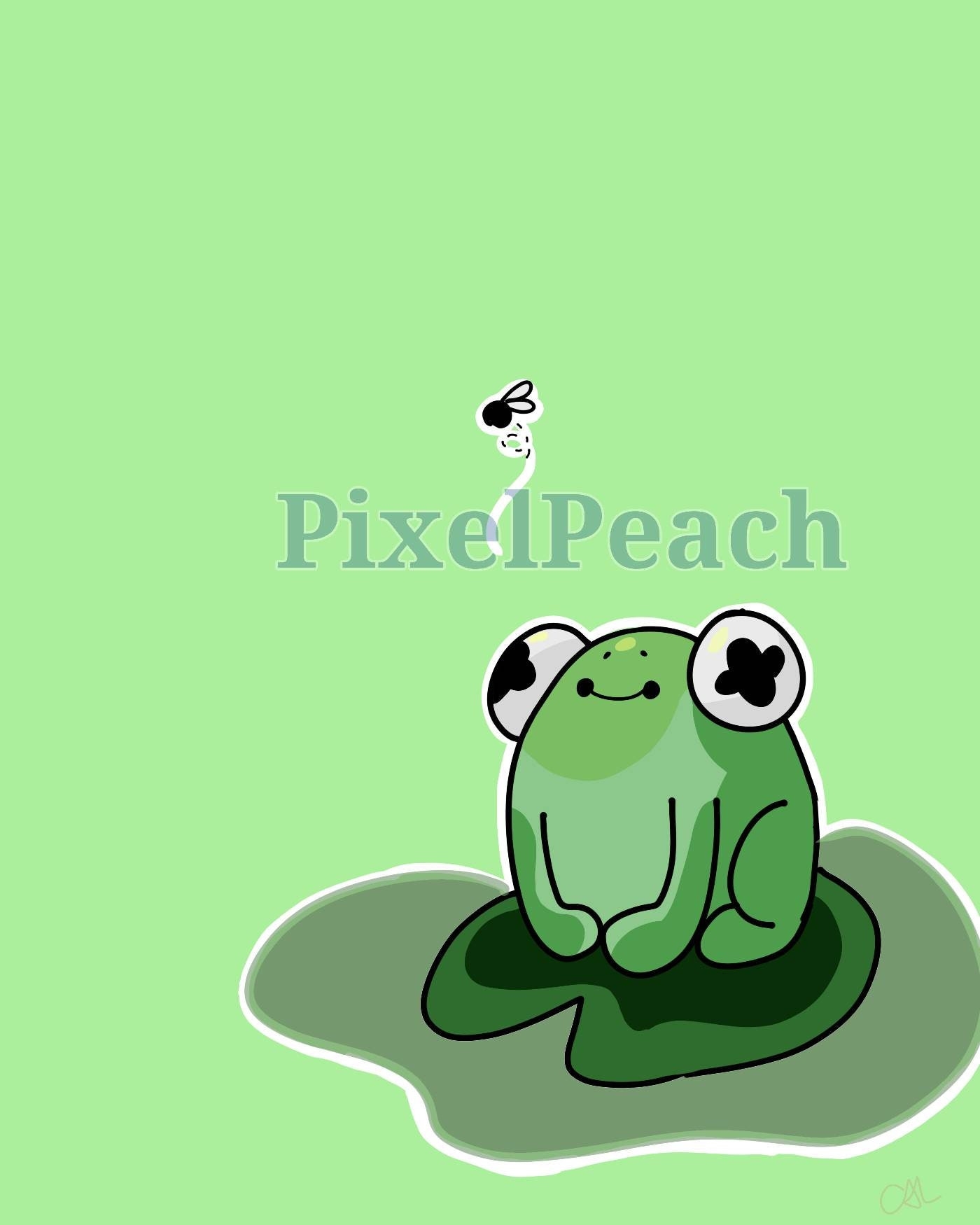 1400x1750 Cute Frog Wallpaper, Phone