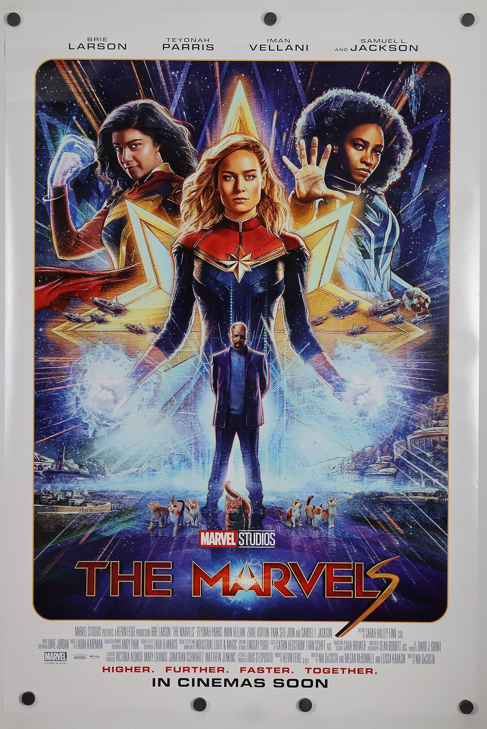 1720x2560 THE MARVELS MOVIE POSTER 2 Sided ORIGINAL 27x40 2023 INTL Final: Posters & Prints, Phone