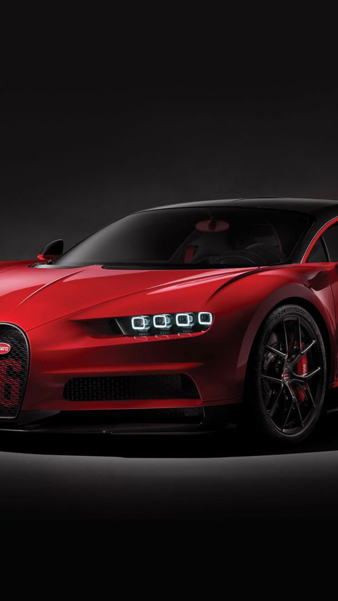 1350x2400 Wallpaper Red And Black Bugatti Chiron, Bugatti Chiron • Wallpaper For You, Phone